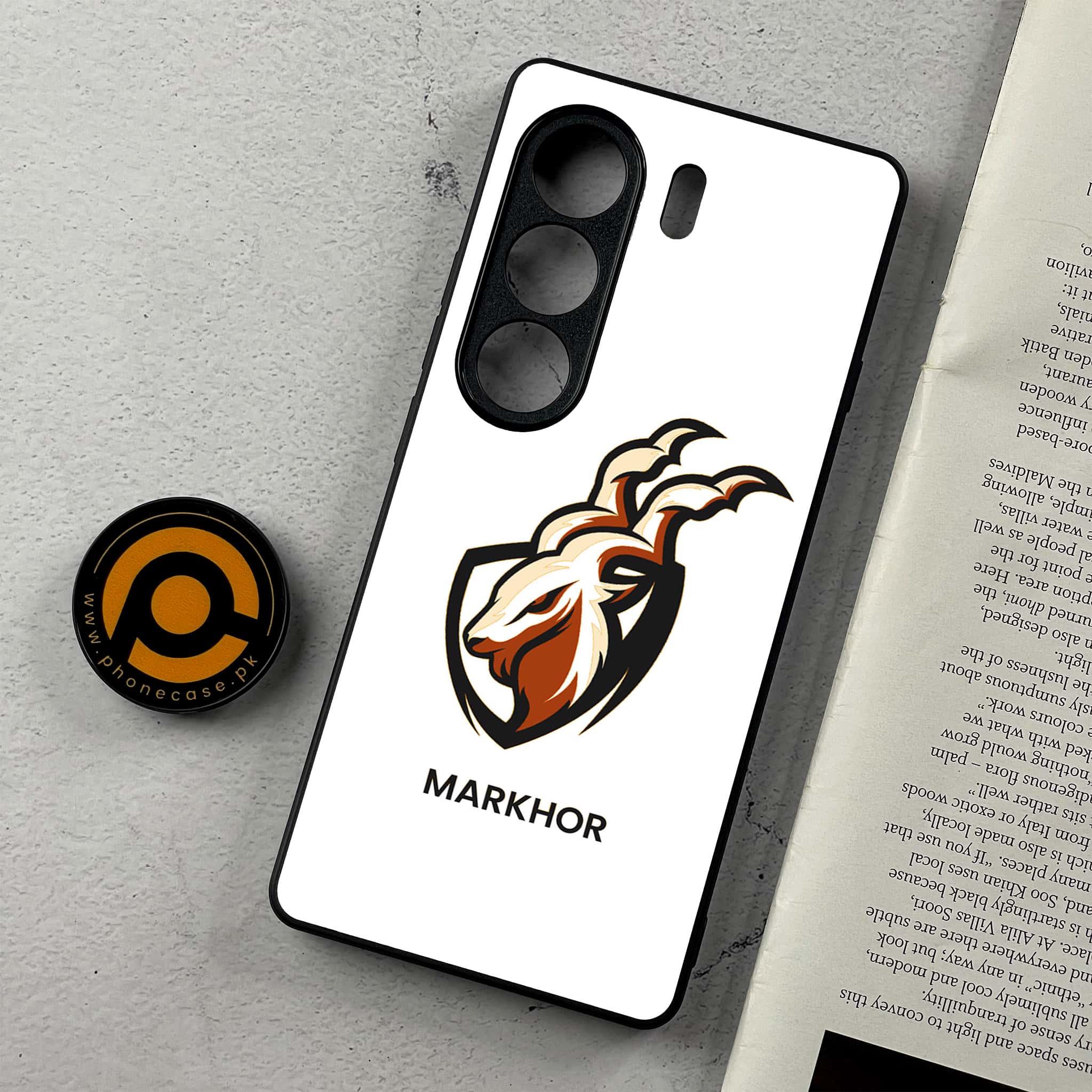 Tecno Camon 40 Pro - Markhor Series - Premium Metal Printed Soft Bumper Shockproof Case