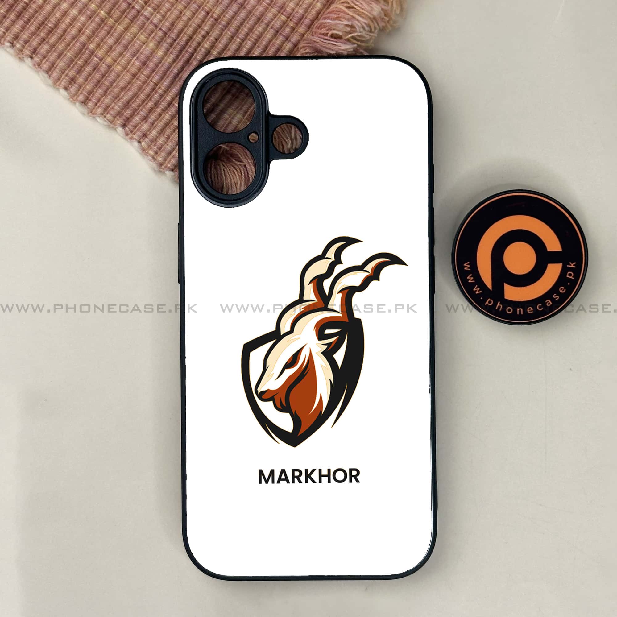 iPhone 17 - Markhor Series - Premium Printed Glass soft Bumper shock Proof Case