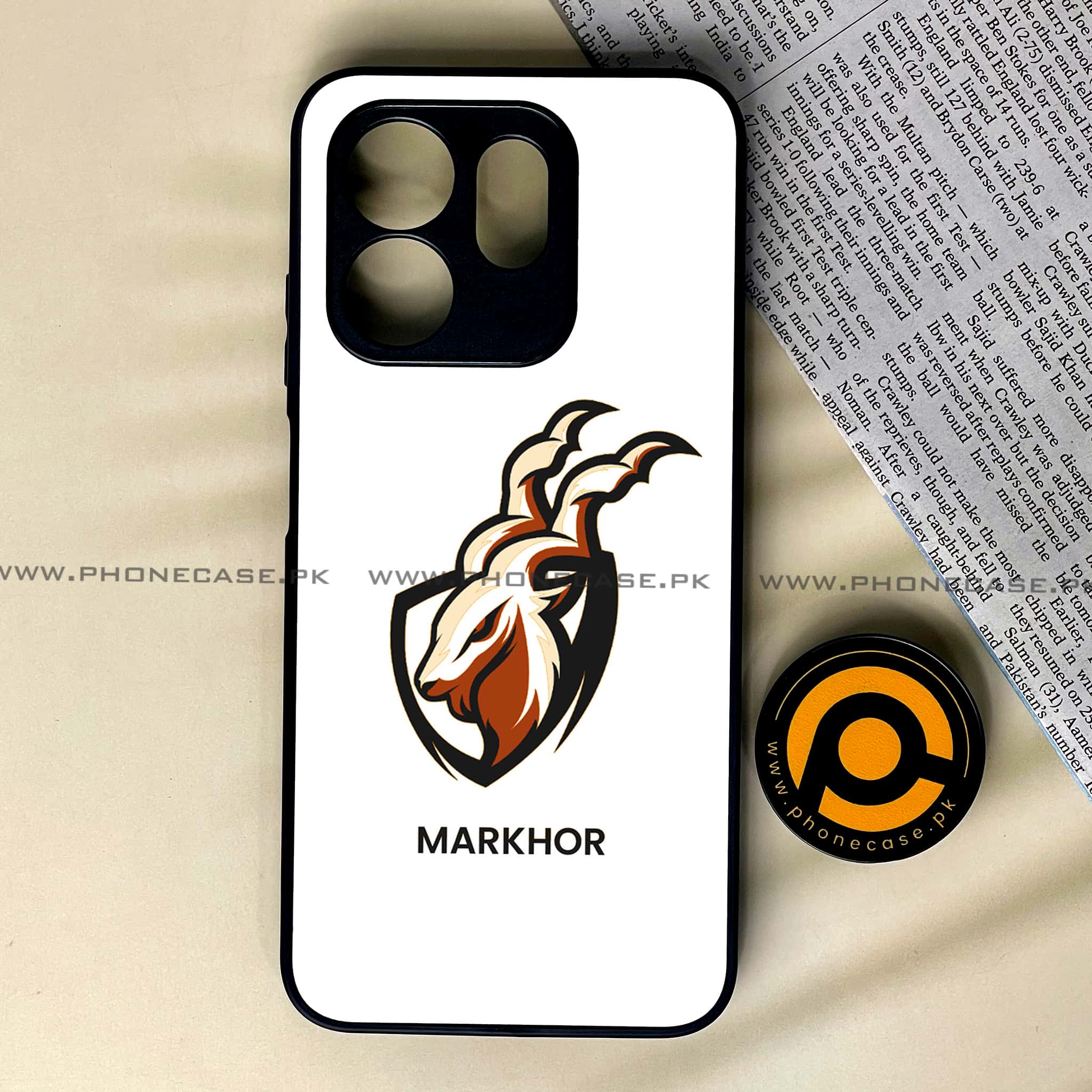 Infinix Smart 9 HD - Markhor Series - Premium Metal Printed soft Bumper shock Proof Case
