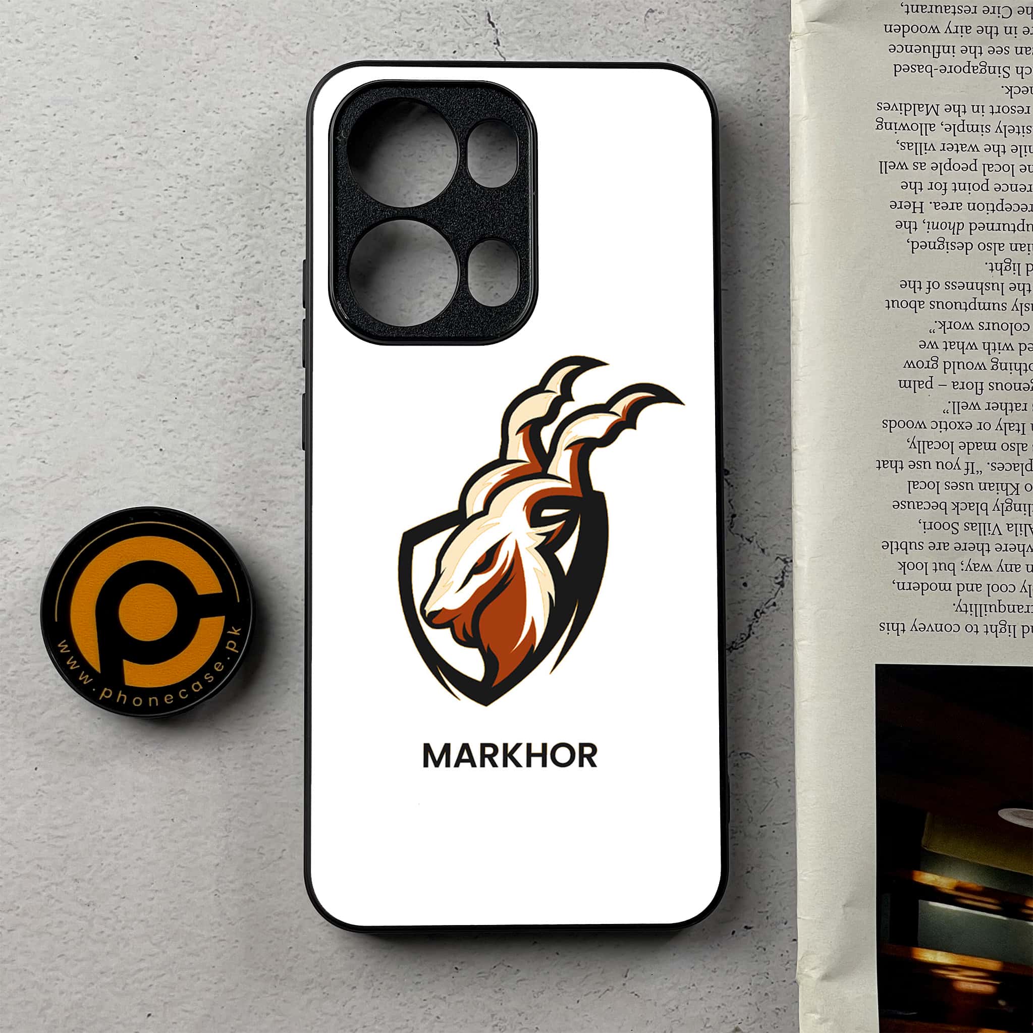 Oppo Reno 13 Pro - Markhor Series - Premium Metal Printed Soft Bumper Shockproof Case