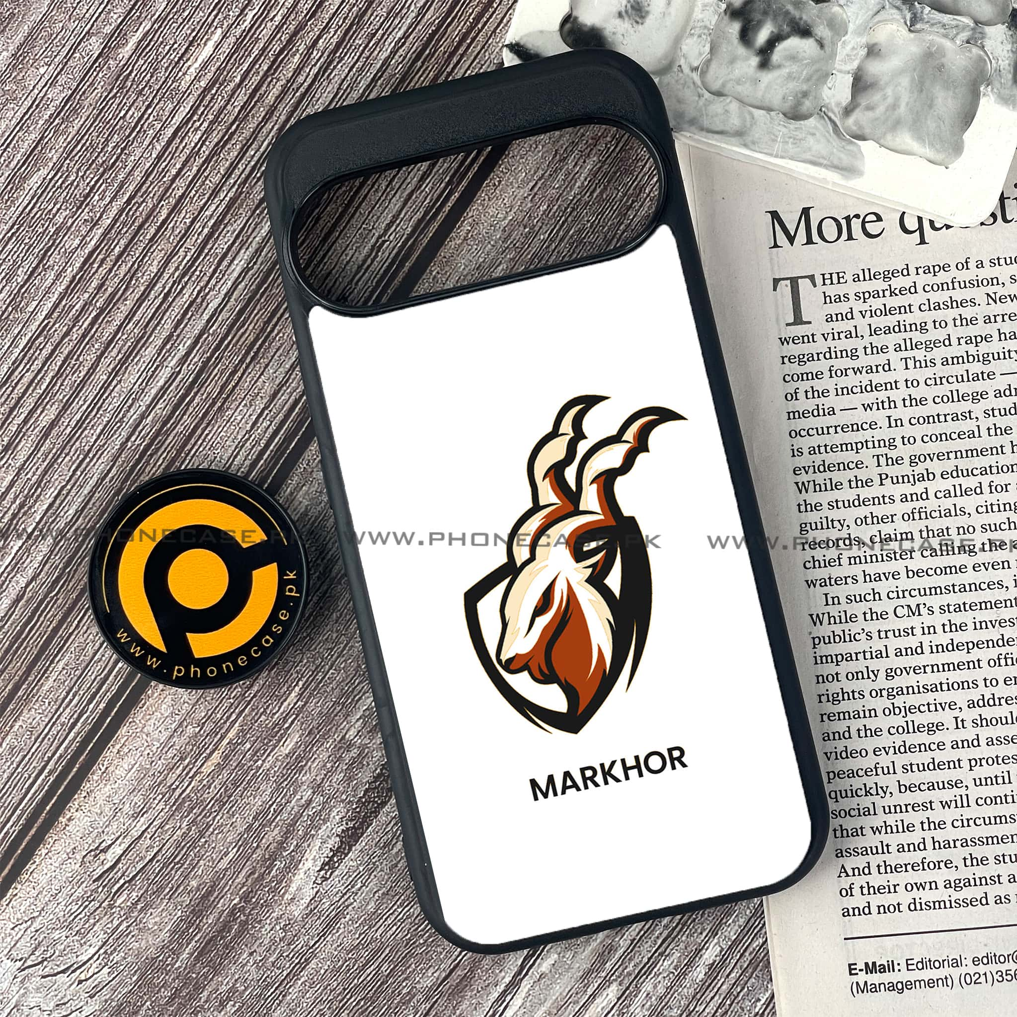 Google Pixel 9 - Markhor Series - Premium Printed Glass soft Bumper shock Proof Case