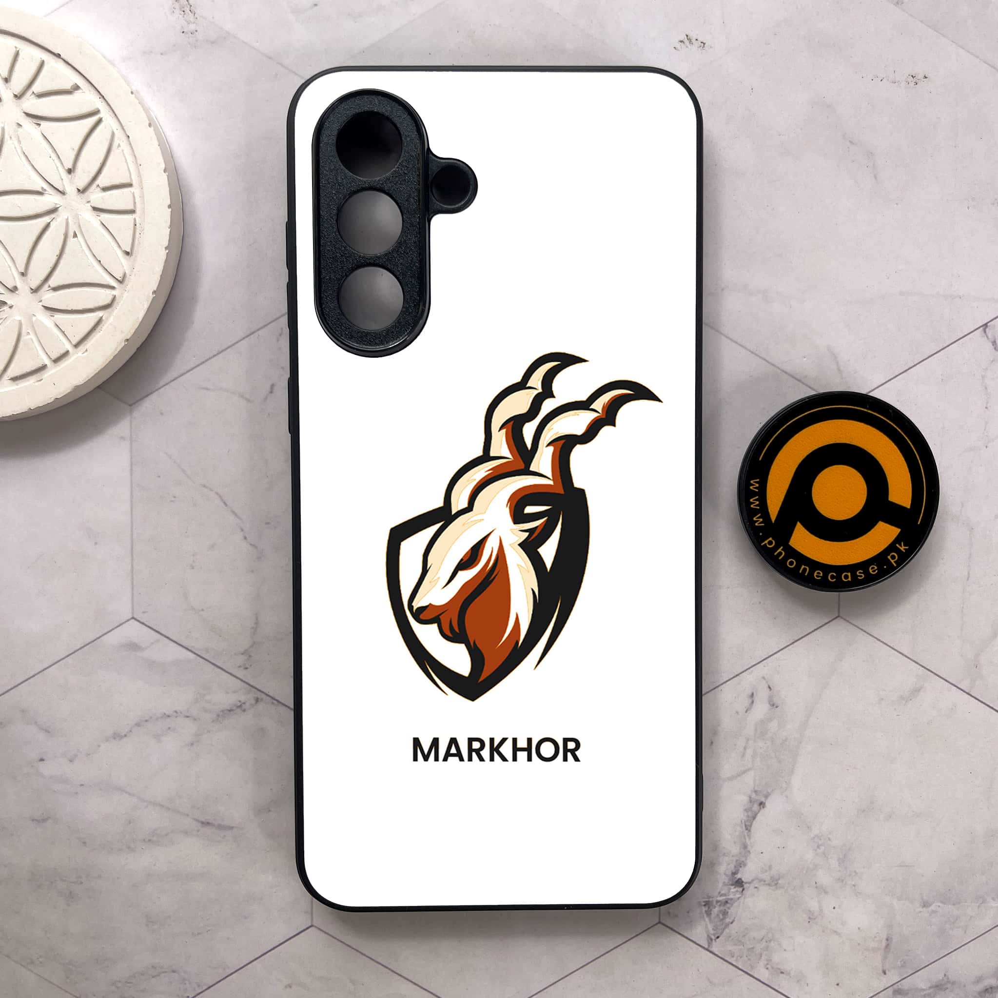 Samsung Galaxy A26 5G - Markhor Series - Premium Metal Printed soft Bumper shock Proof Case