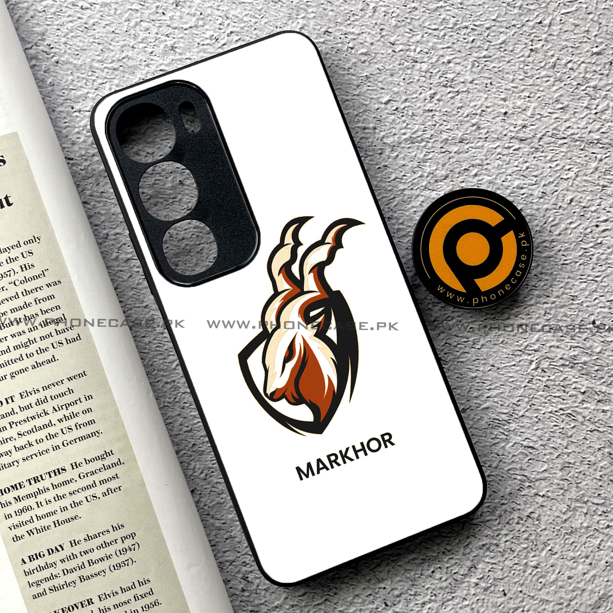 Vivo Y19s Pro - Markhor Series - Premium Metal Printed soft Bumper shock Proof Case
