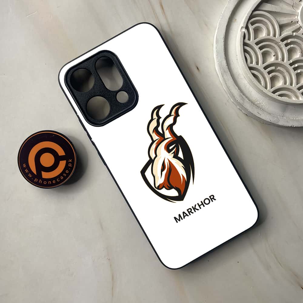 Oppo Reno 14 5G - Markhor Series - Premium Metal Printed soft Bumper shock Proof Case
