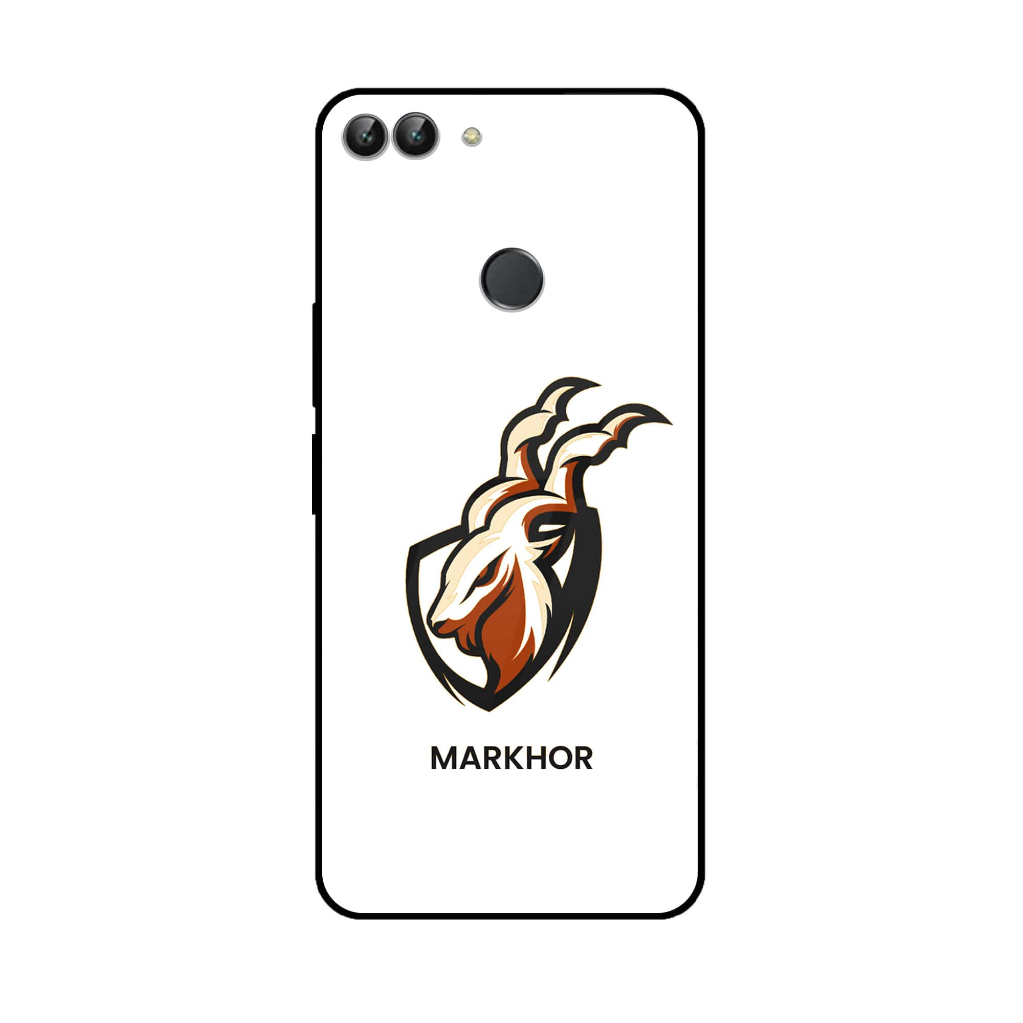 Huawei P Smart - Markhor Series - Premium Printed Glass soft Bumper shock Proof Case