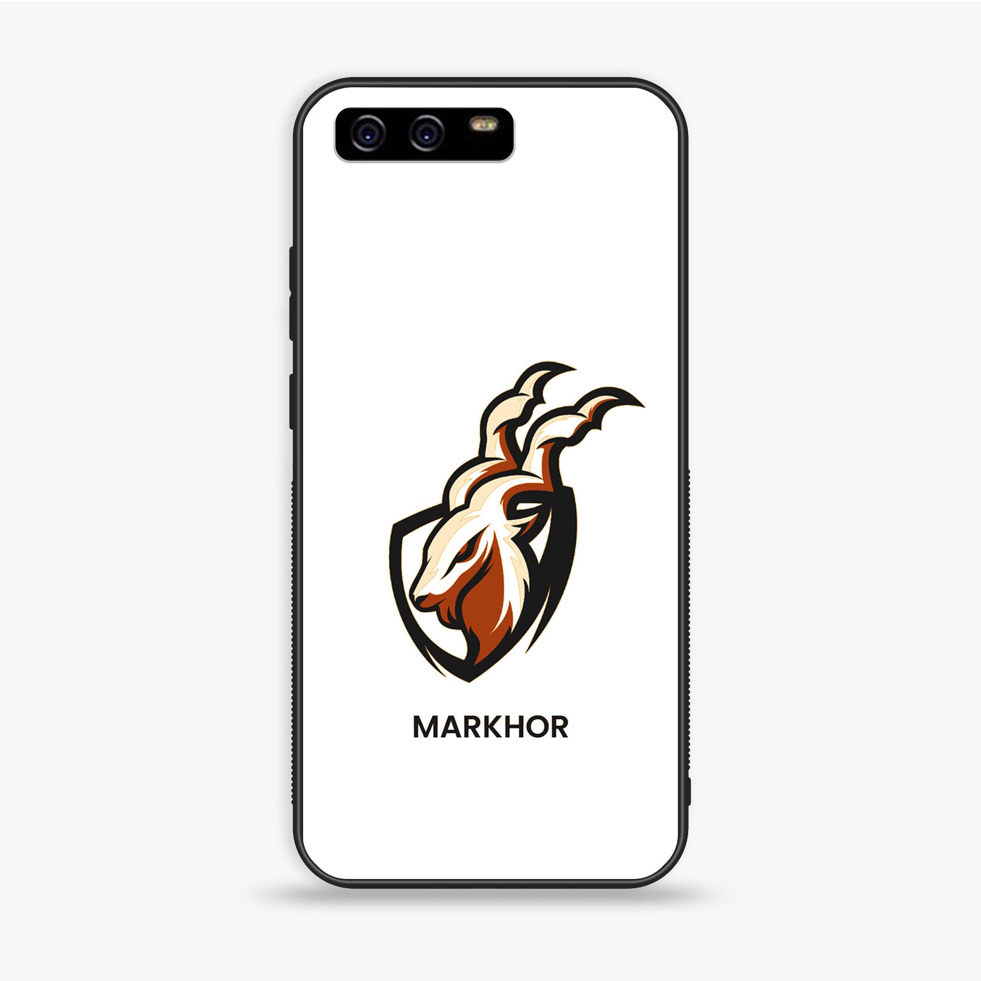 Huawei P10 Plus - Markhor Series - Premium Printed Glass soft Bumper shock Proof Case