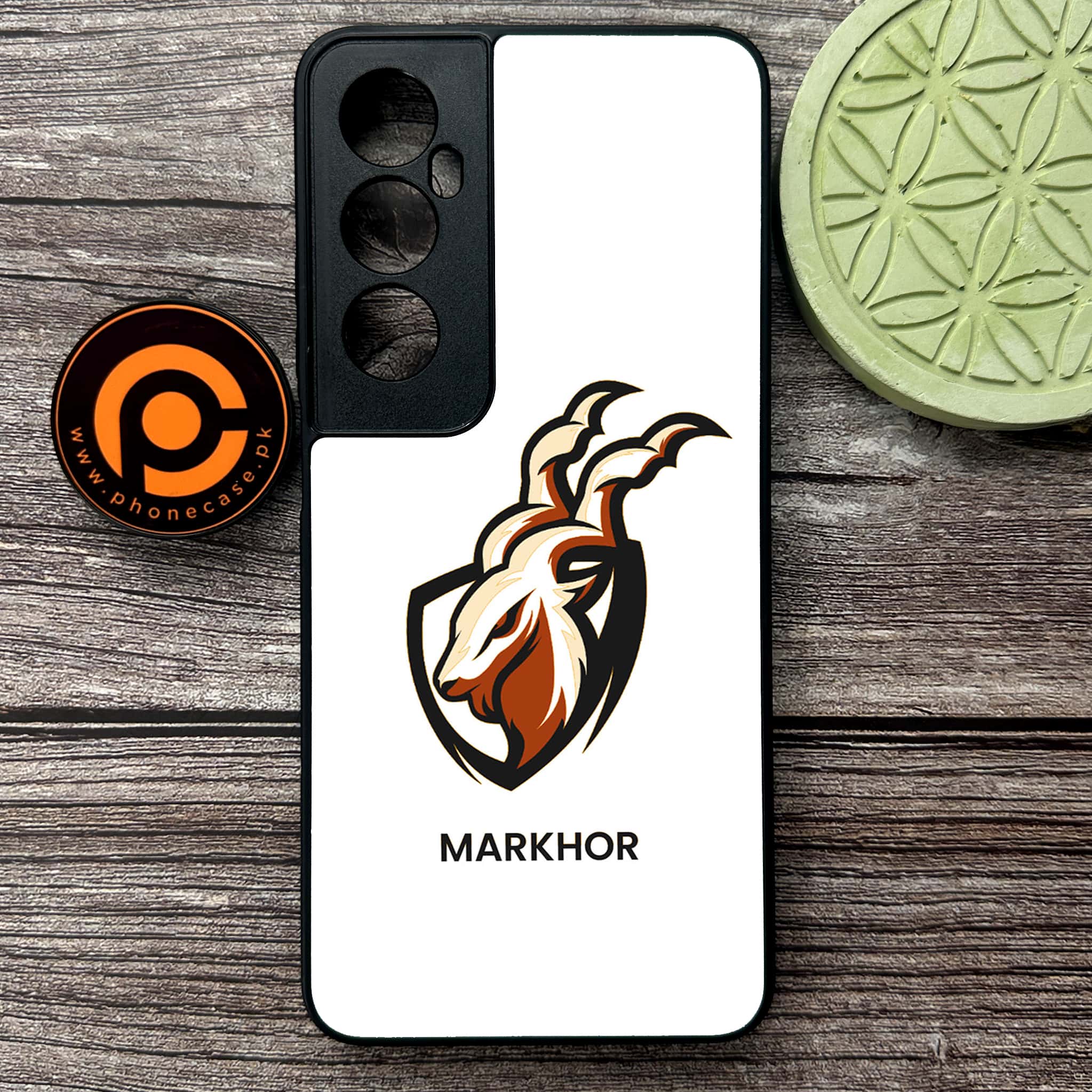 Realme C65  - Markhor Series - Premium Metal Printed soft Bumper shock Proof Case