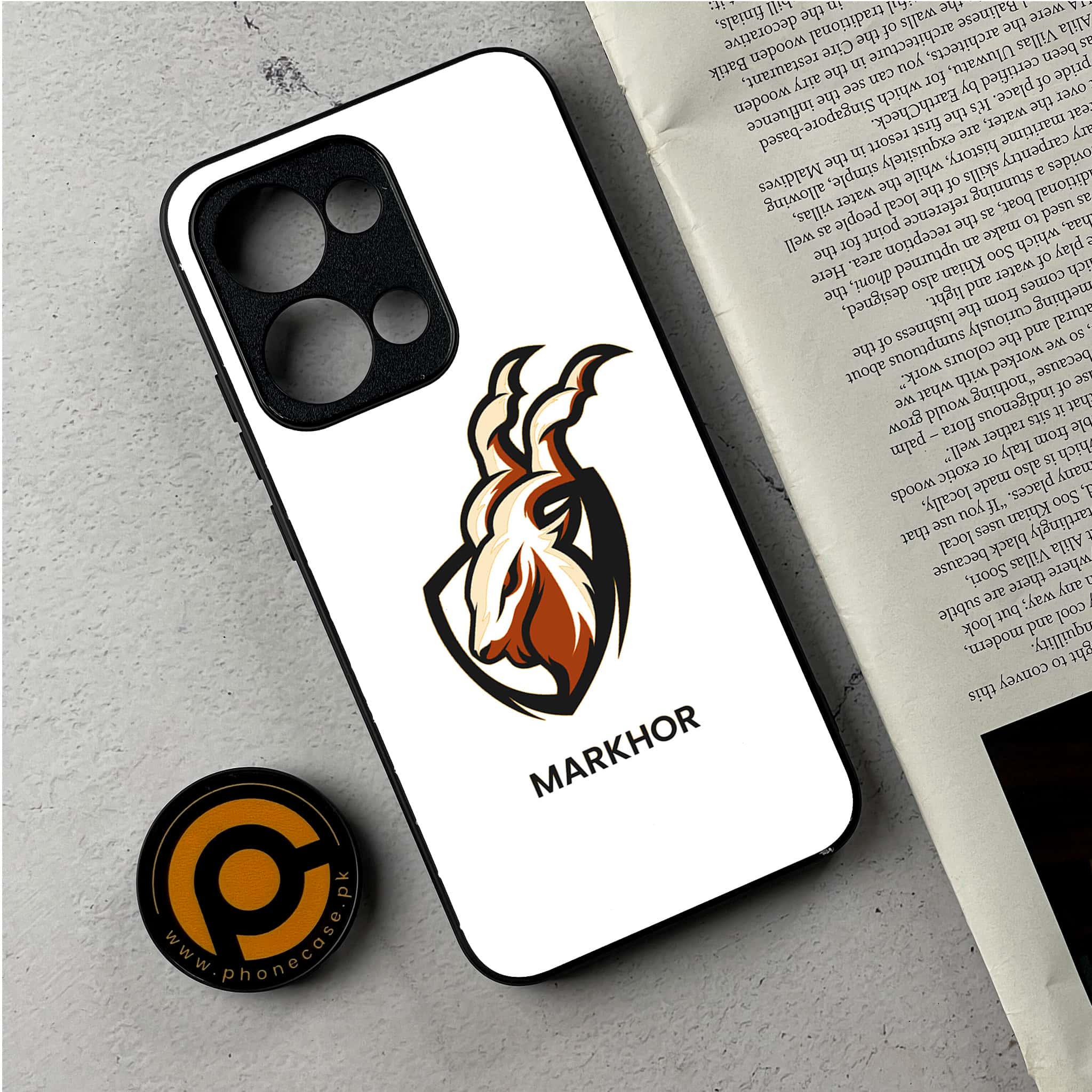 Oppo Reno 13 - Markhor Series - Premium Metal Printed Soft Bumper Shockproof Case