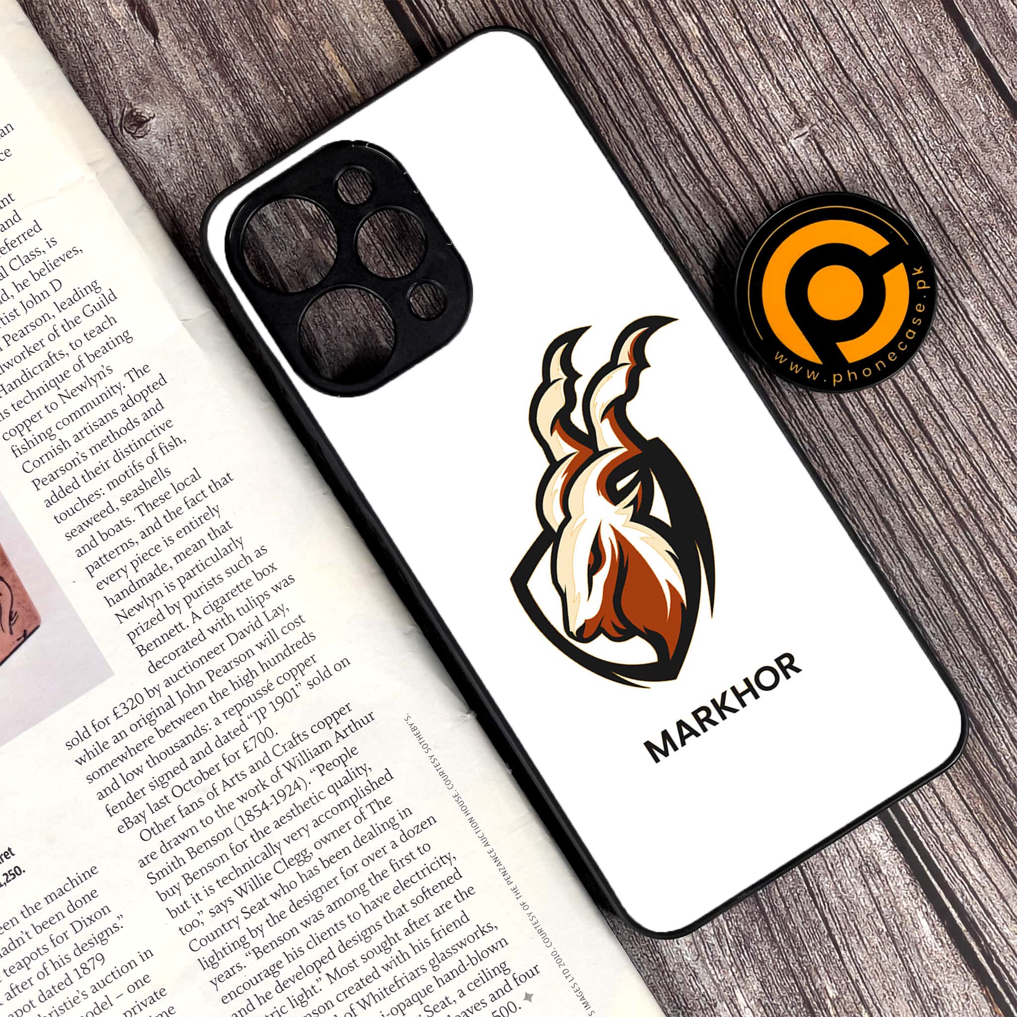 Xiaomi Redmi 12 - Markhor Series - Premium Printed Glass soft Bumper shock Proof Case