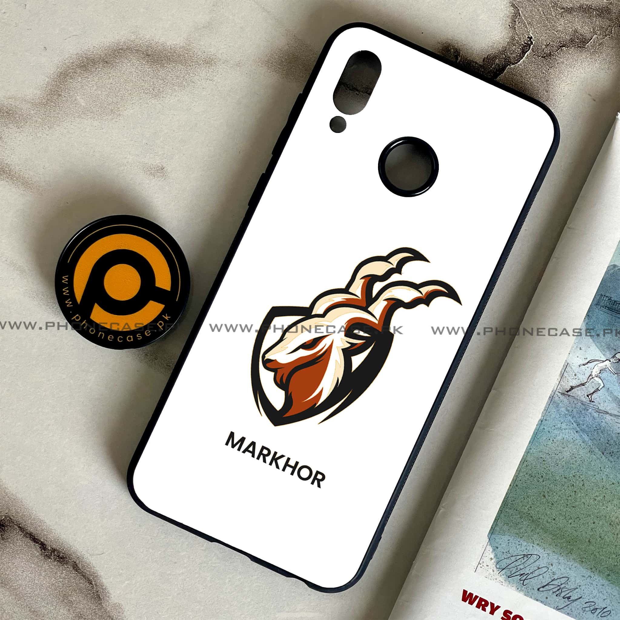 Huawei Honor Play - Markhor Series - Premium Printed Glass soft Bumper shock Proof Case