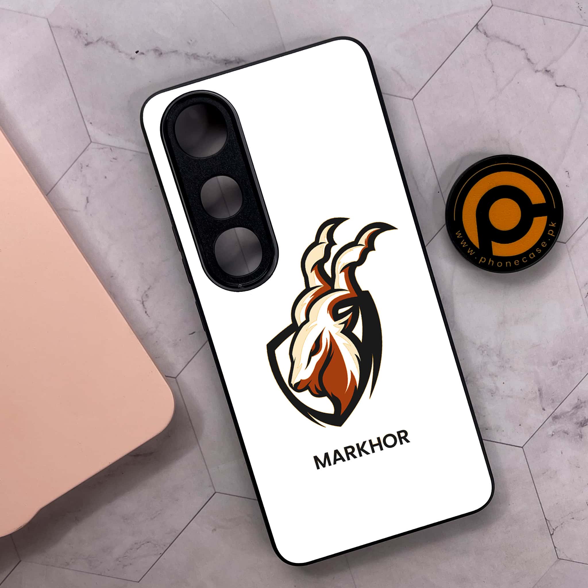 Vivo V50 Lite - Markhor Series - Premium Metal Printed soft Bumper shock Proof Case