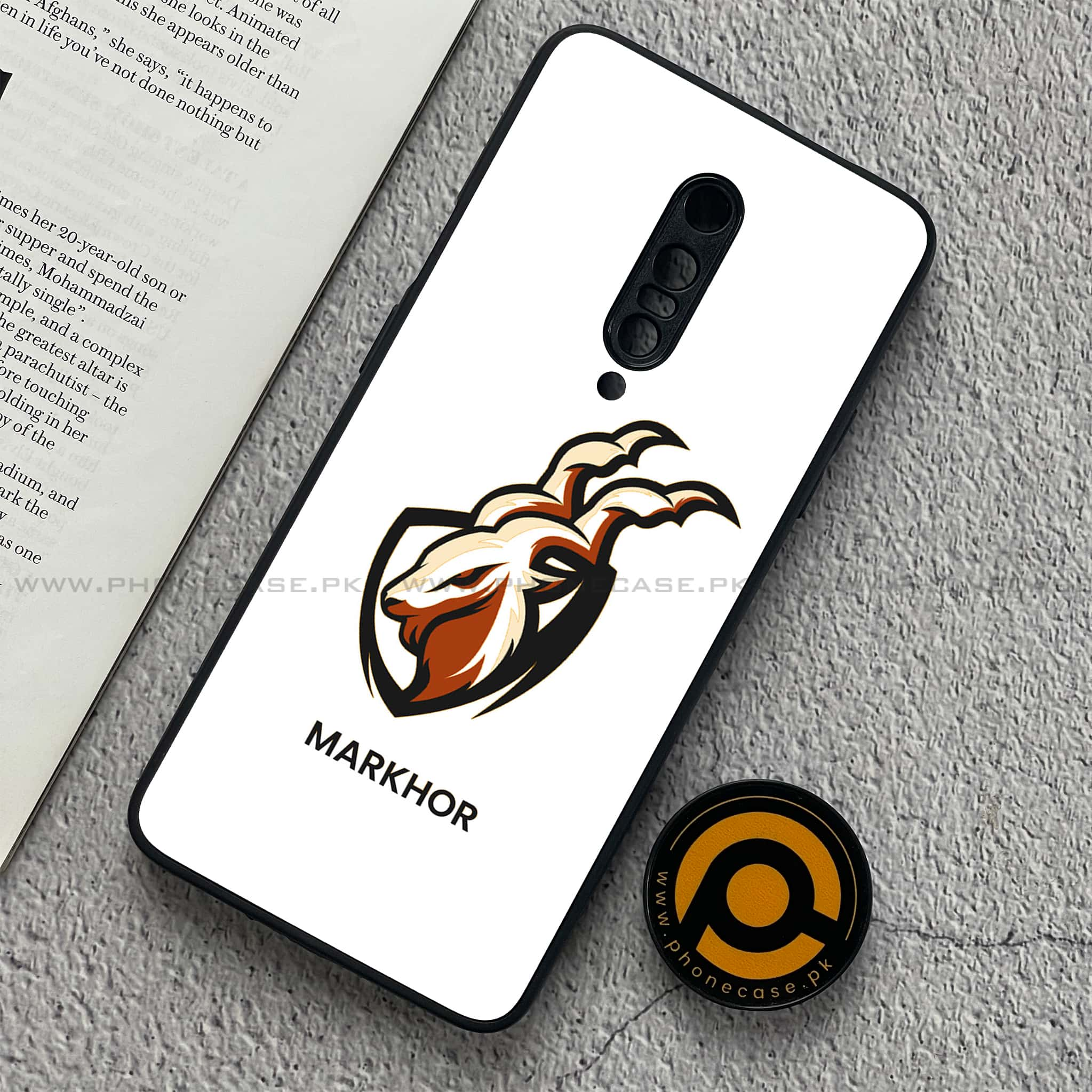 OnePlus 7 - Markhor  Series - Premium Printed Glass soft Bumper shock Proof Case