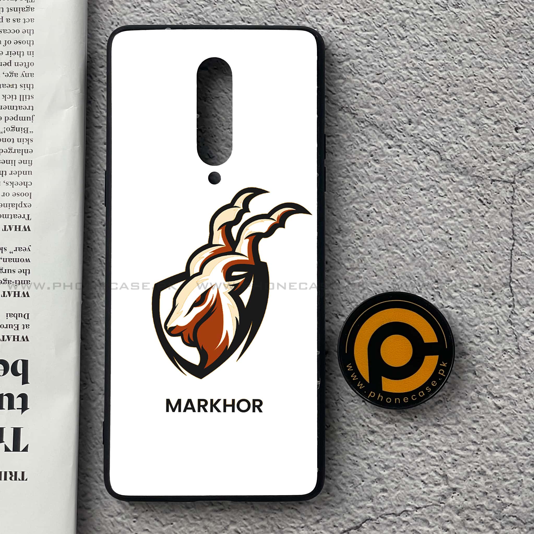 OnePlus 8 - Markhor  Series - Premium Printed Glass soft Bumper shock Proof Case