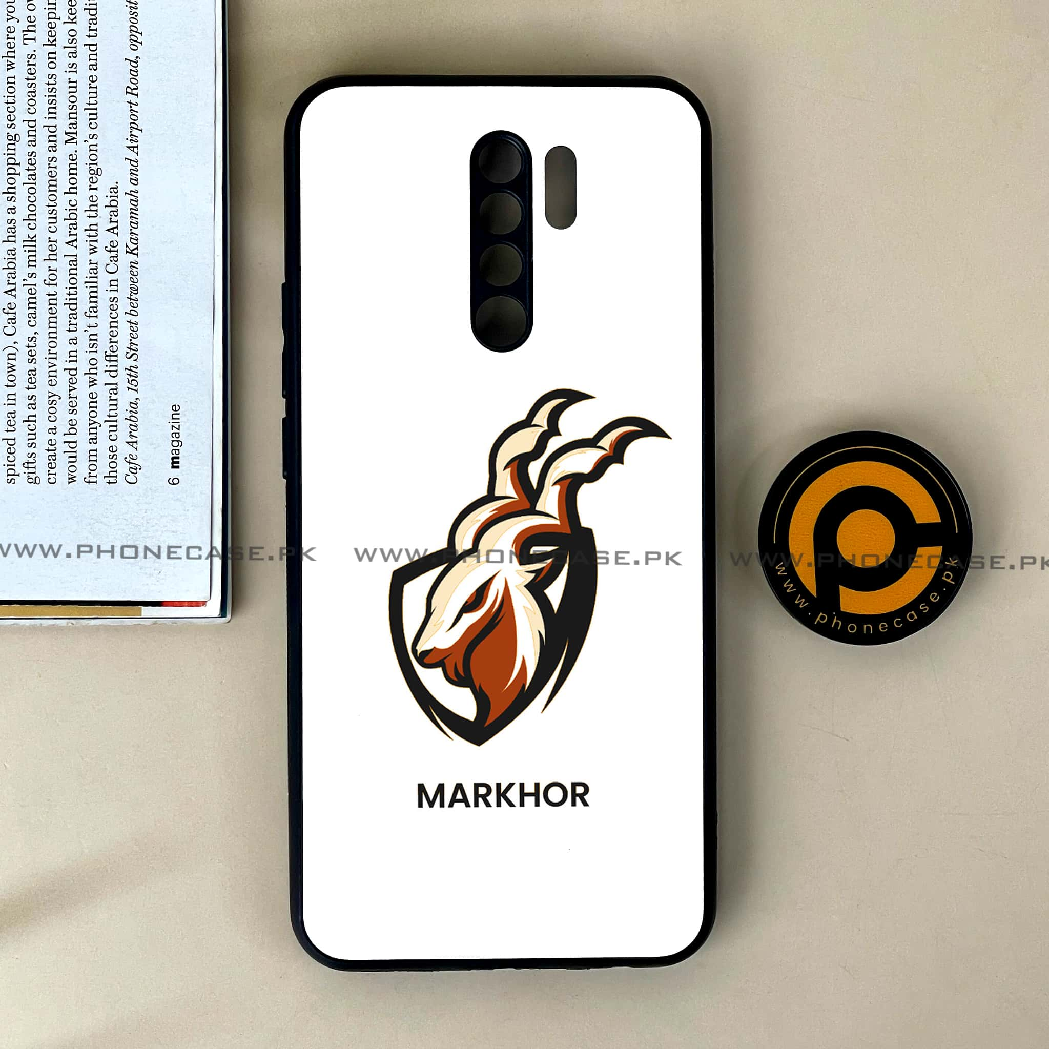 Xiaomi Redmi 9 - Markhor Series - Premium Printed Glass soft Bumper shock Proof Case