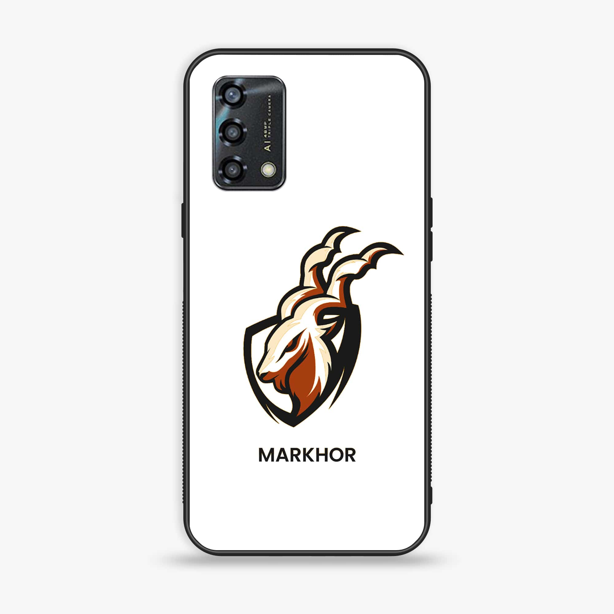 Oppo A95 - Markhor Series - Premium Printed Glass soft Bumper shock Proof Case