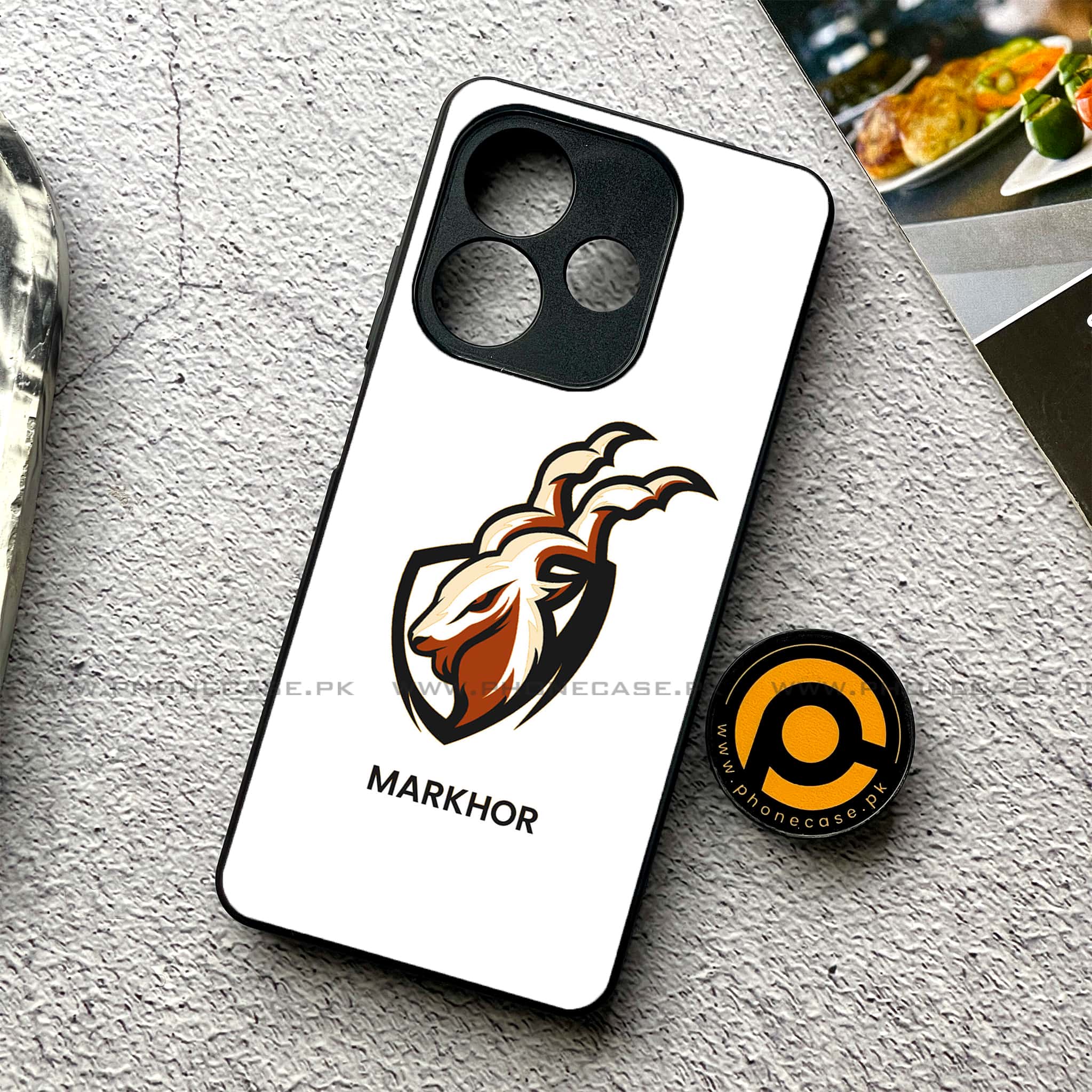 Oppo A5 Pro - Markhor Series - Premium Metal Printed soft Bumper shock Proof Case