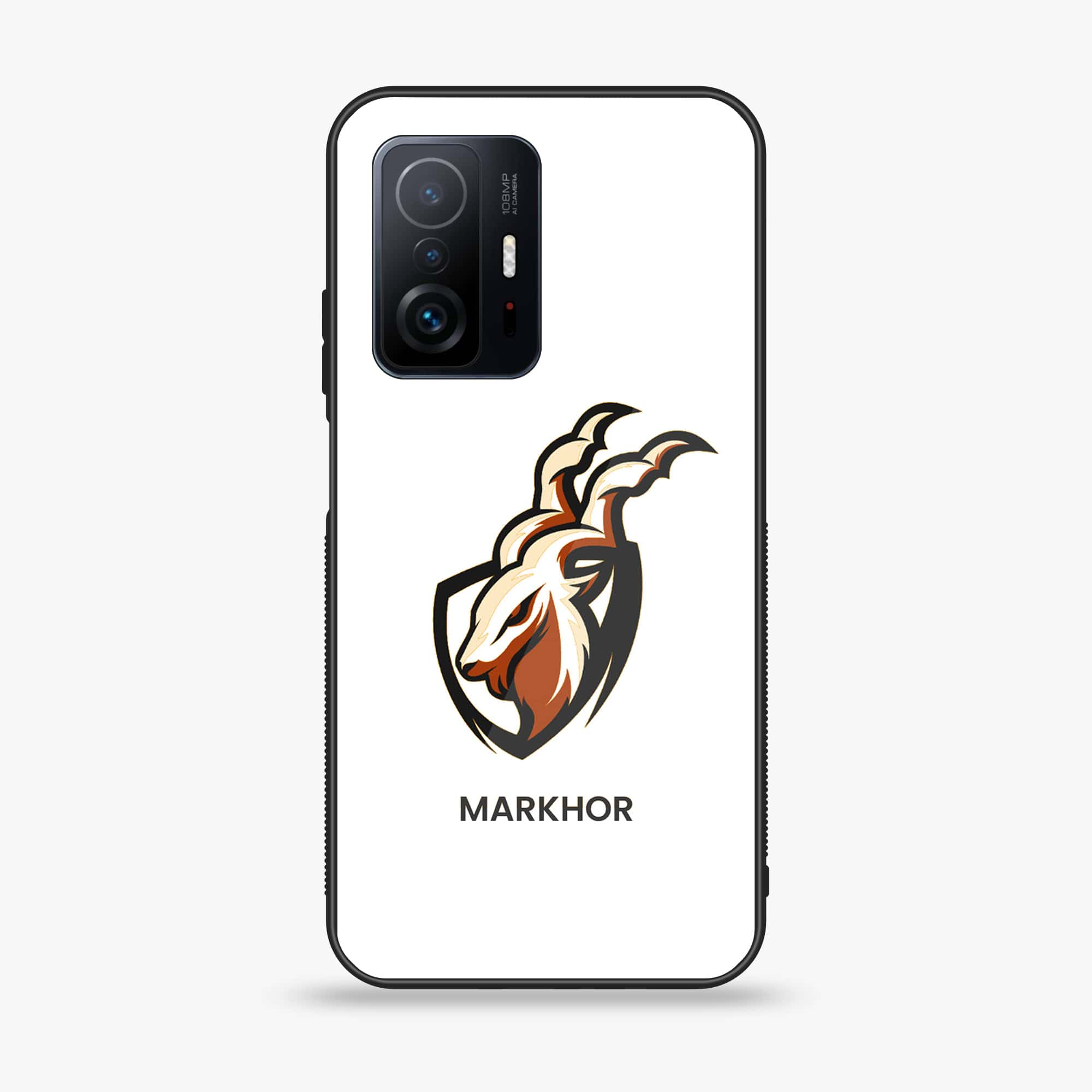 Xiaomi 11T - Markhor Series - Premium Printed Glass soft Bumper shock Proof Case