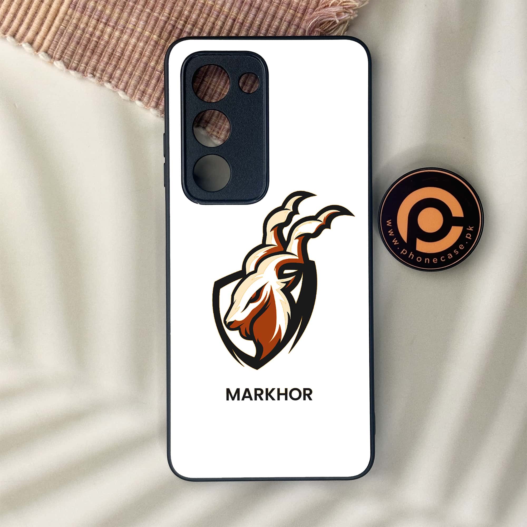 Oppo A5 2025 - Markhor Series - Premium Metal Printed soft Bumper shock Proof Case