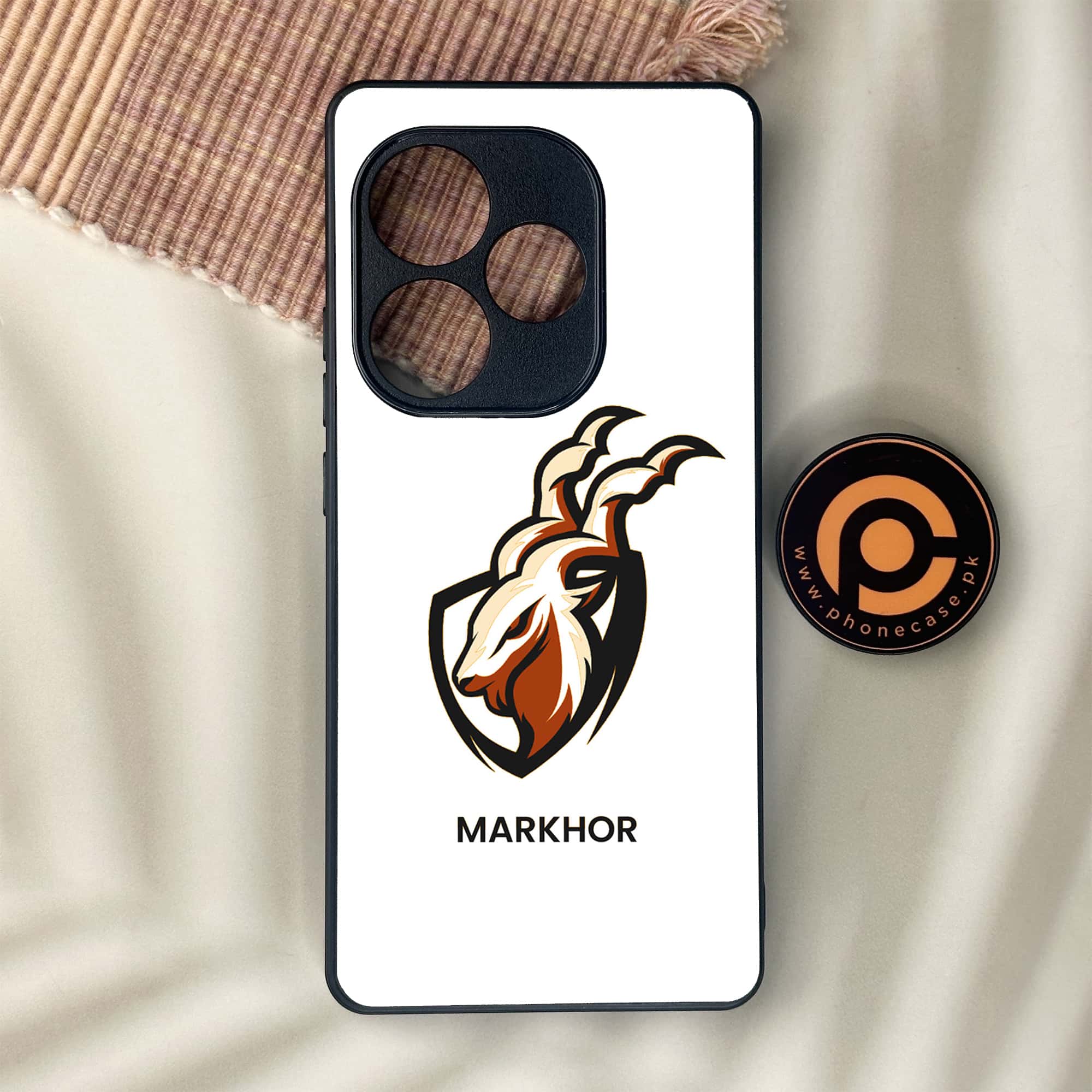 Realme GT 6 - Markhor Series - Premium Metal Printed soft Bumper shock Proof Case