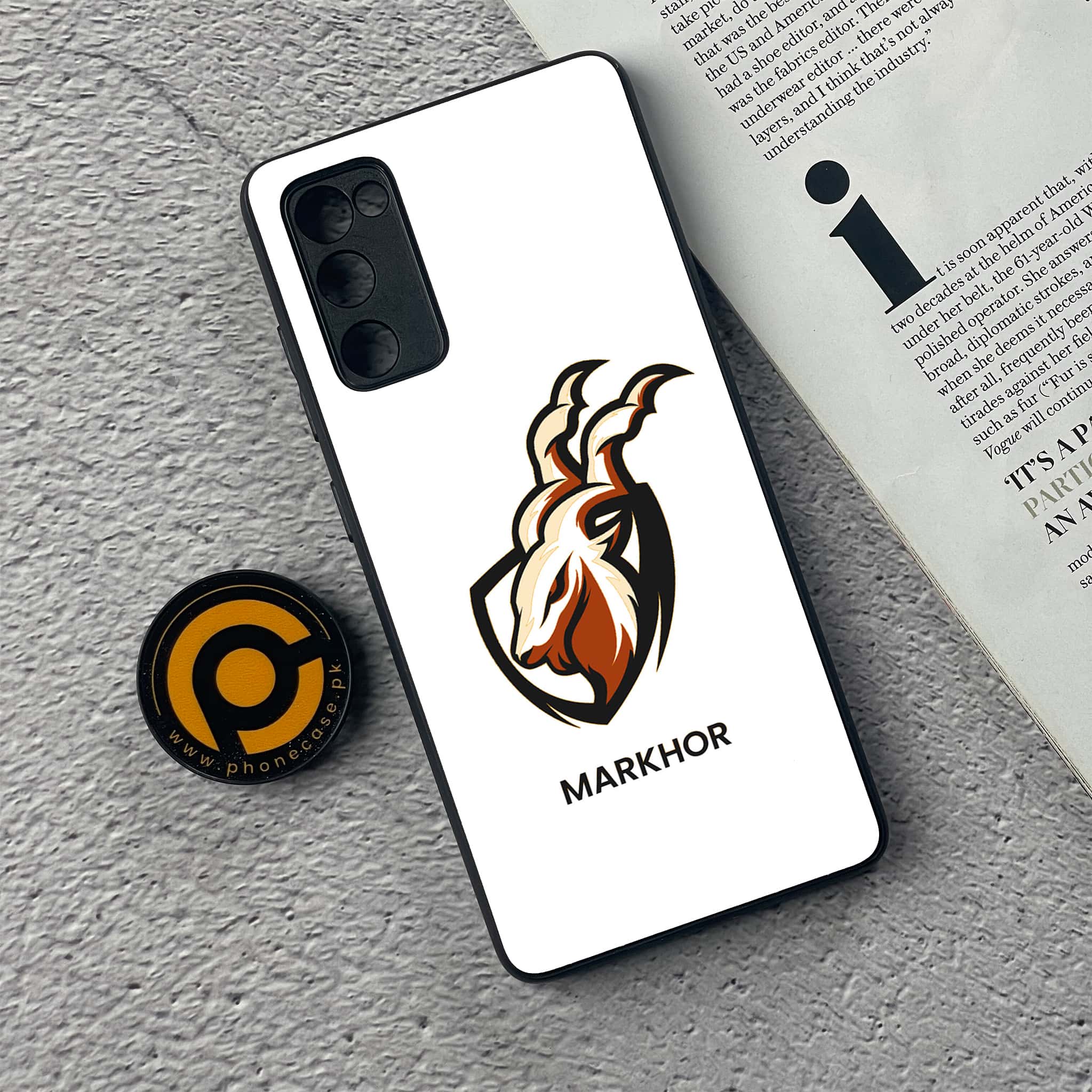 Galaxy S20 FE - Markhor Series - Premium Printed Glass soft Bumper shock Proof Case