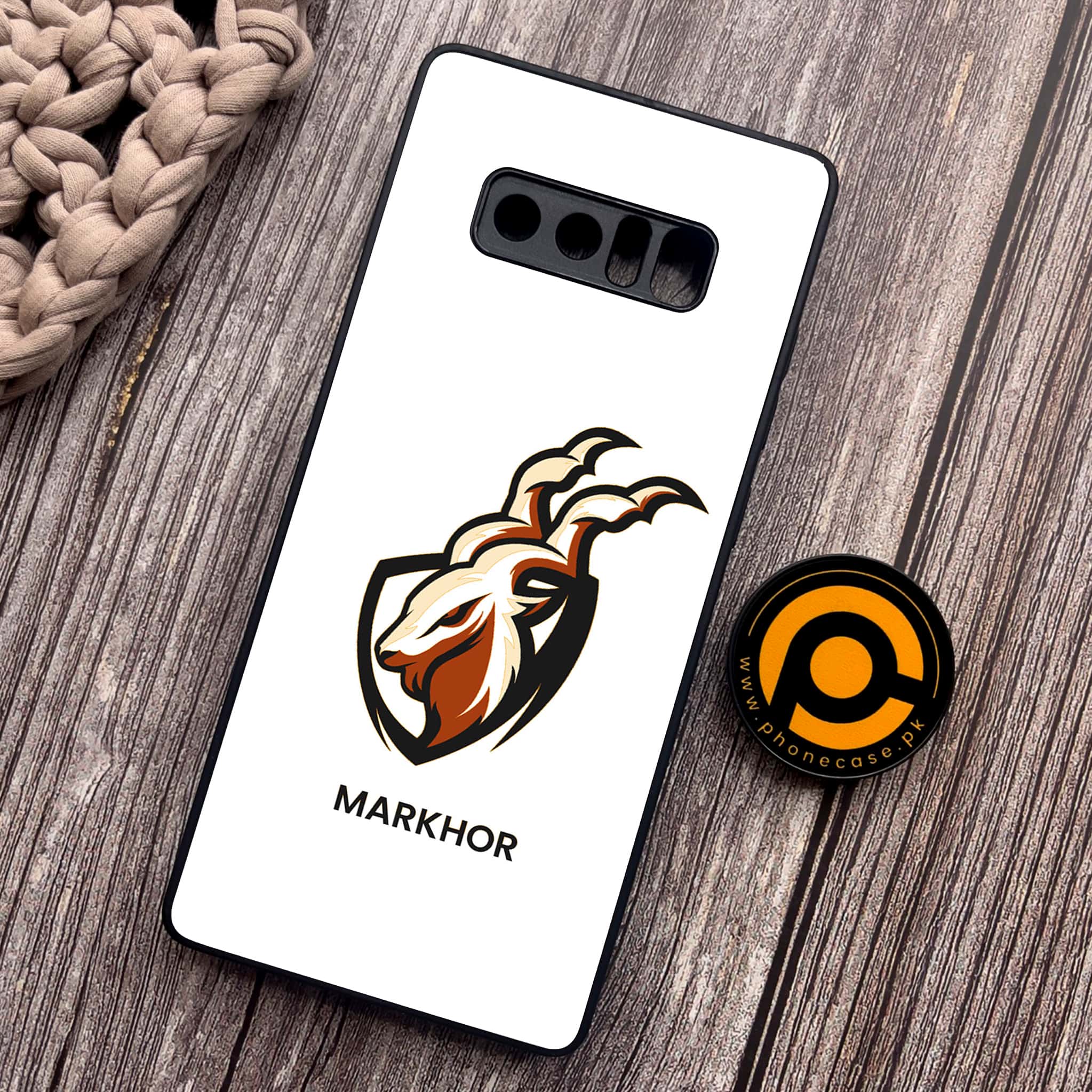 Samsung Galaxy Note 8 - Markhor Series - Premium Metal Printed soft Bumper shock Proof Case