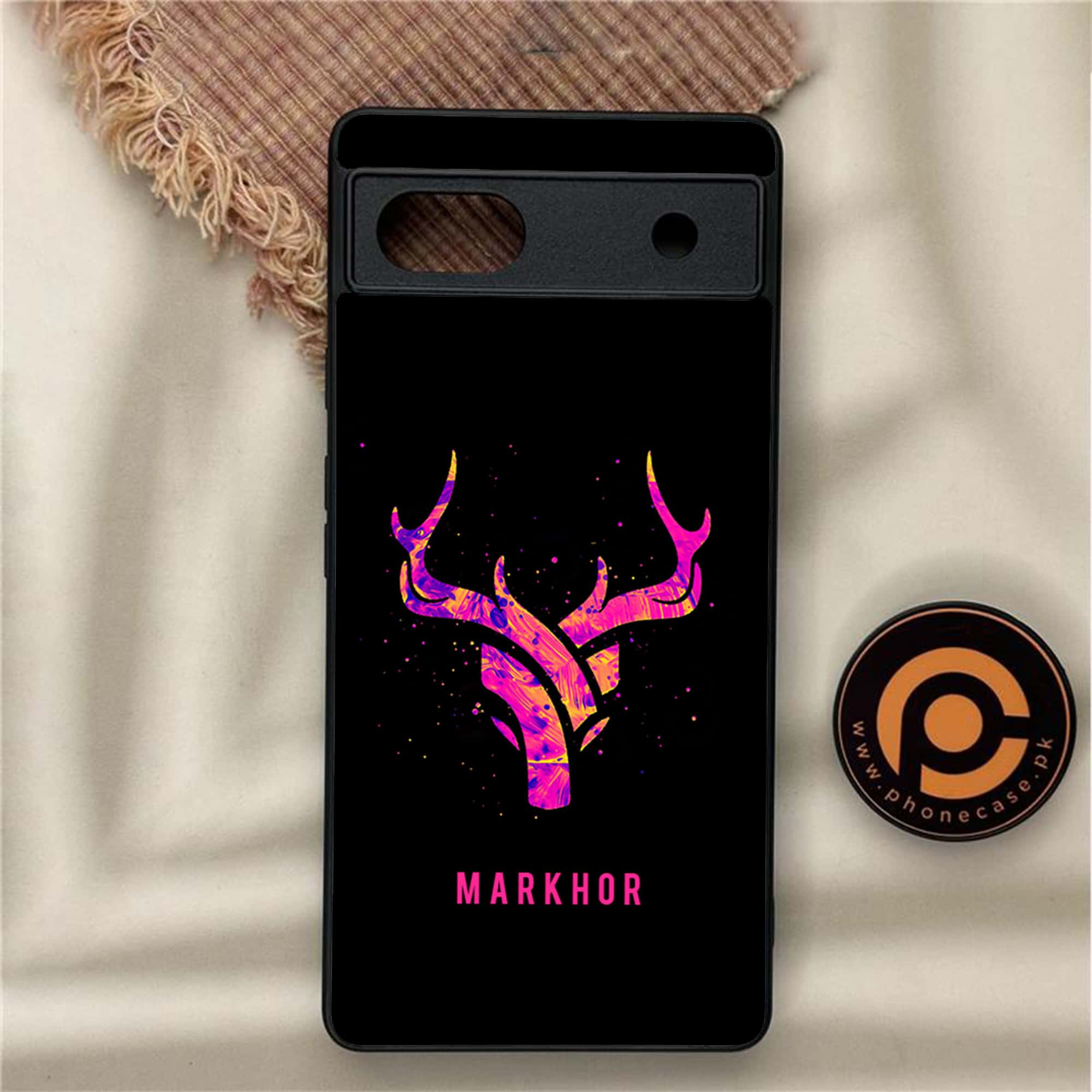 Google Pixel 6A - Markhor Series - Premium Metal Printed soft Bumper Shock Proof Case