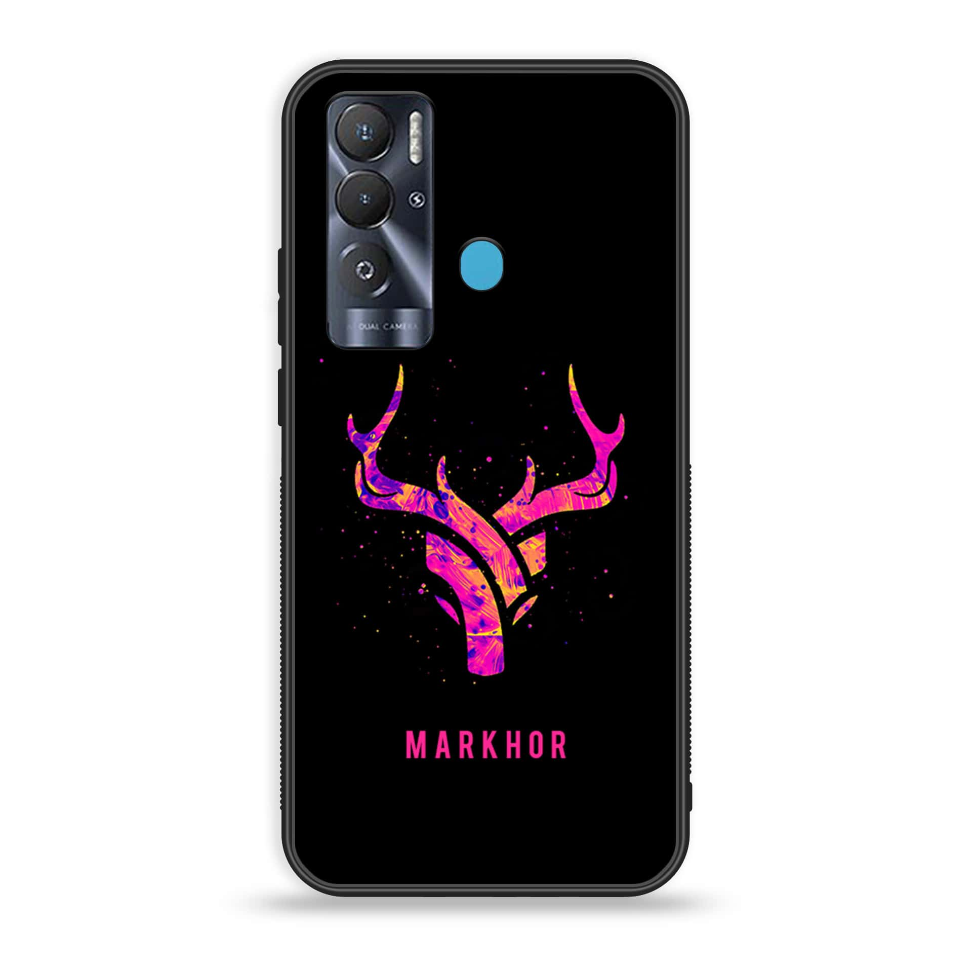 Tecno Pova Neo Markhor Series  Premium Printed Glass soft Bumper shock Proof Case