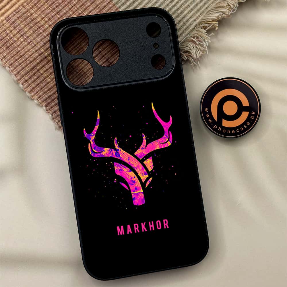 iPhone 17 Pro Max - Markhor Series - Premium Metal Printed soft Bumper shock Proof Case