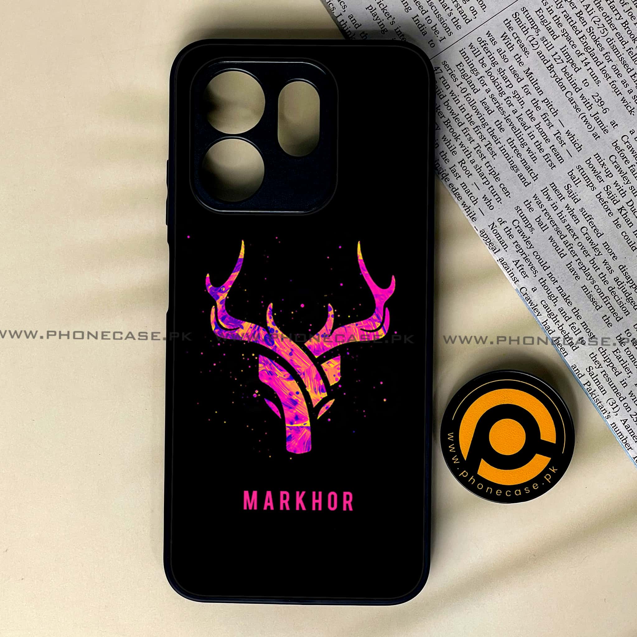 Infinix Smart 9 HD - Markhor Series - Premium Metal Printed soft Bumper shock Proof Case