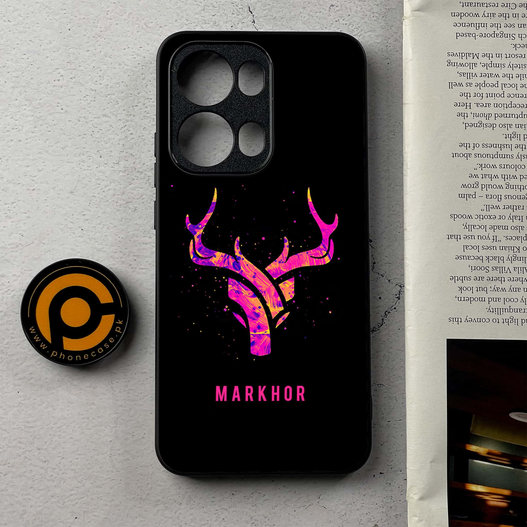 Oppo Reno 13 Pro - Markhor Series - Premium Metal Printed Soft Bumper Shockproof Case