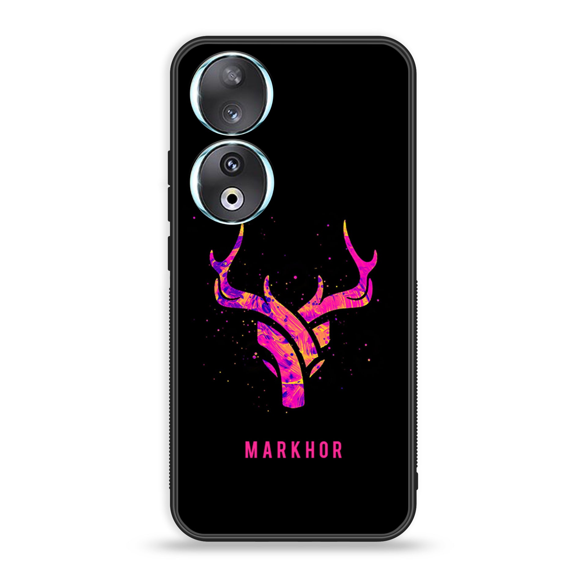 Huawei Honor 90 - Markhor Series - Premium Printed Glass soft Bumper shock Proof Case