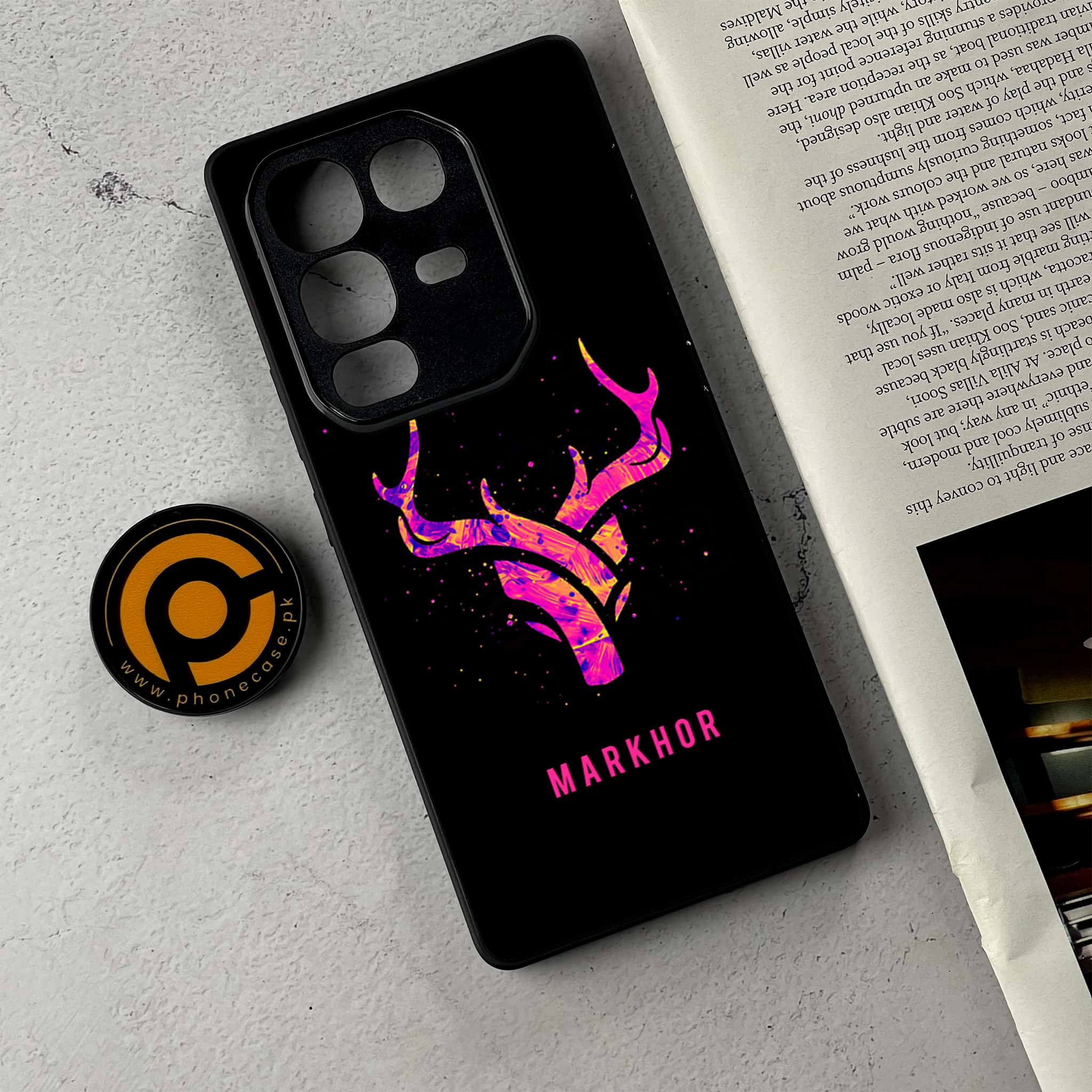 Infinix Note 50 - Markhor Series - Premium Metal Printed Soft Bumper Shockproof Case