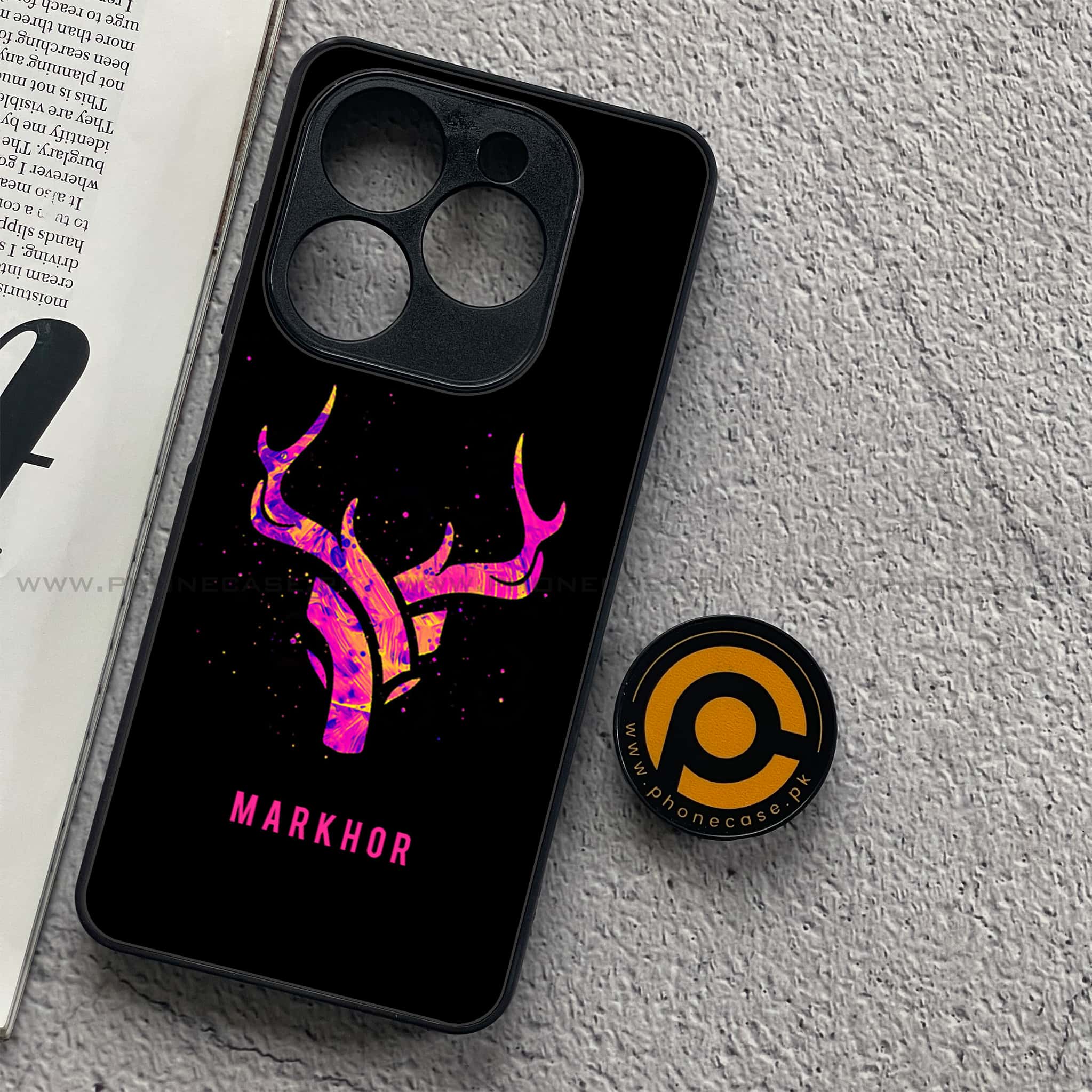 Infinix Smart 8 Pro - Markhor Series - Premium Metal Printed soft Bumper shock Proof Case