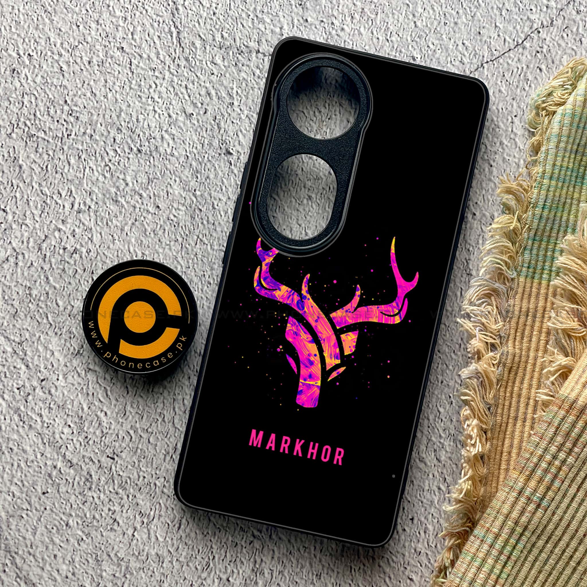 Vivo V40 Pro - Markhor Series - Premium Metal Printed soft Bumper shock Proof Case