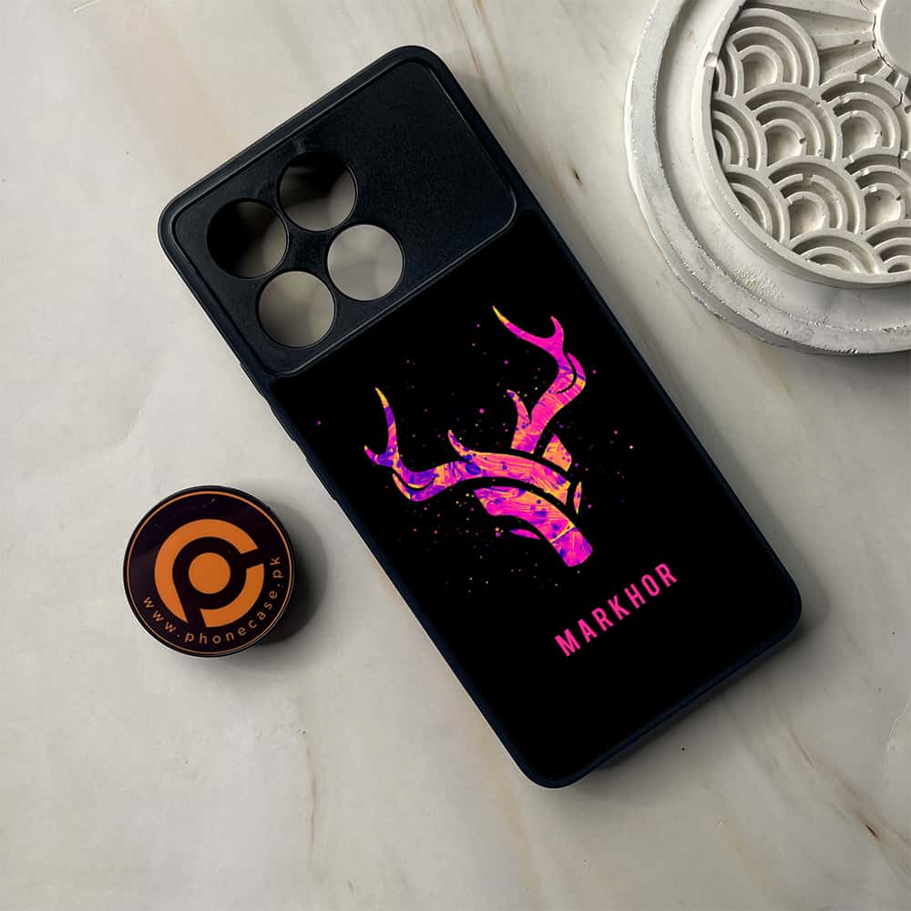 Xiaomi Poco F6 Pro - Markhor Series - Premium Metal Printed soft Bumper shock Proof Case