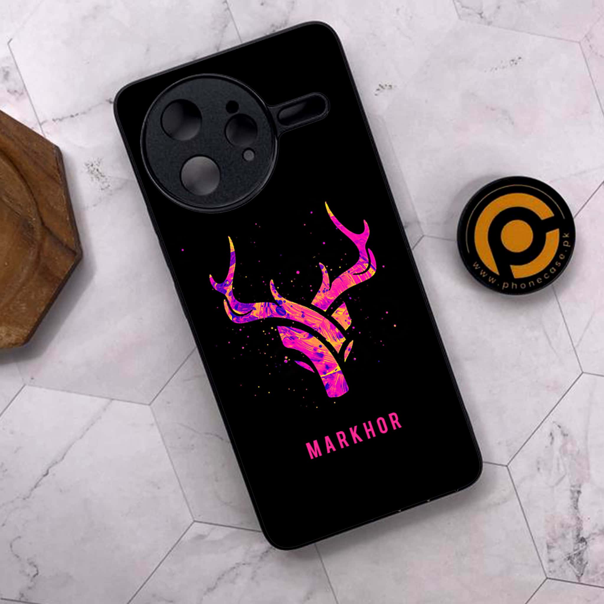Xiaomi Poco F7 Ultra 5G - Markhor Series - Premium Metal Printed soft Bumper shock Proof Case