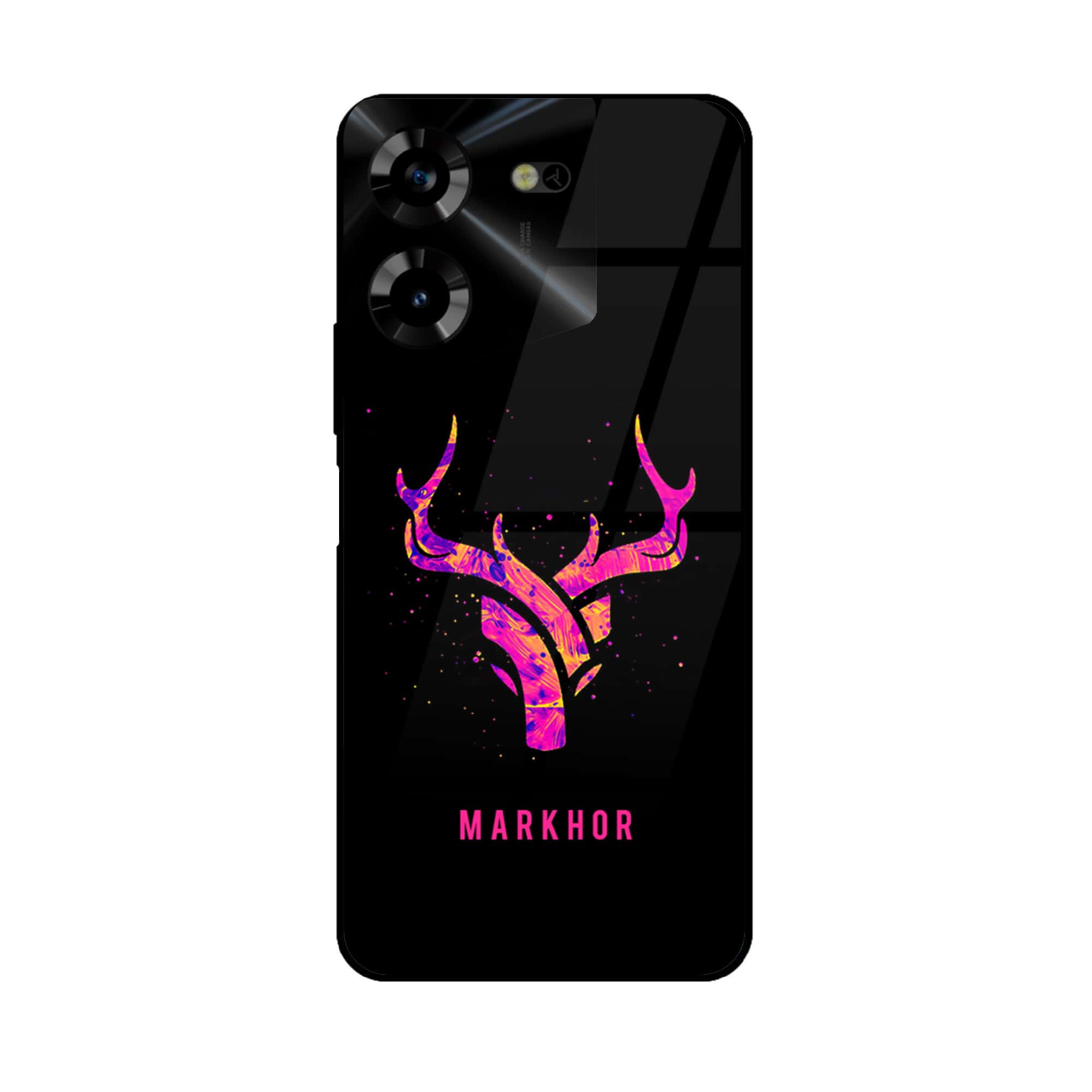 Tecno Pova 5 Pro - Markhor Series - Premium Printed Glass soft Bumper shock Proof Case