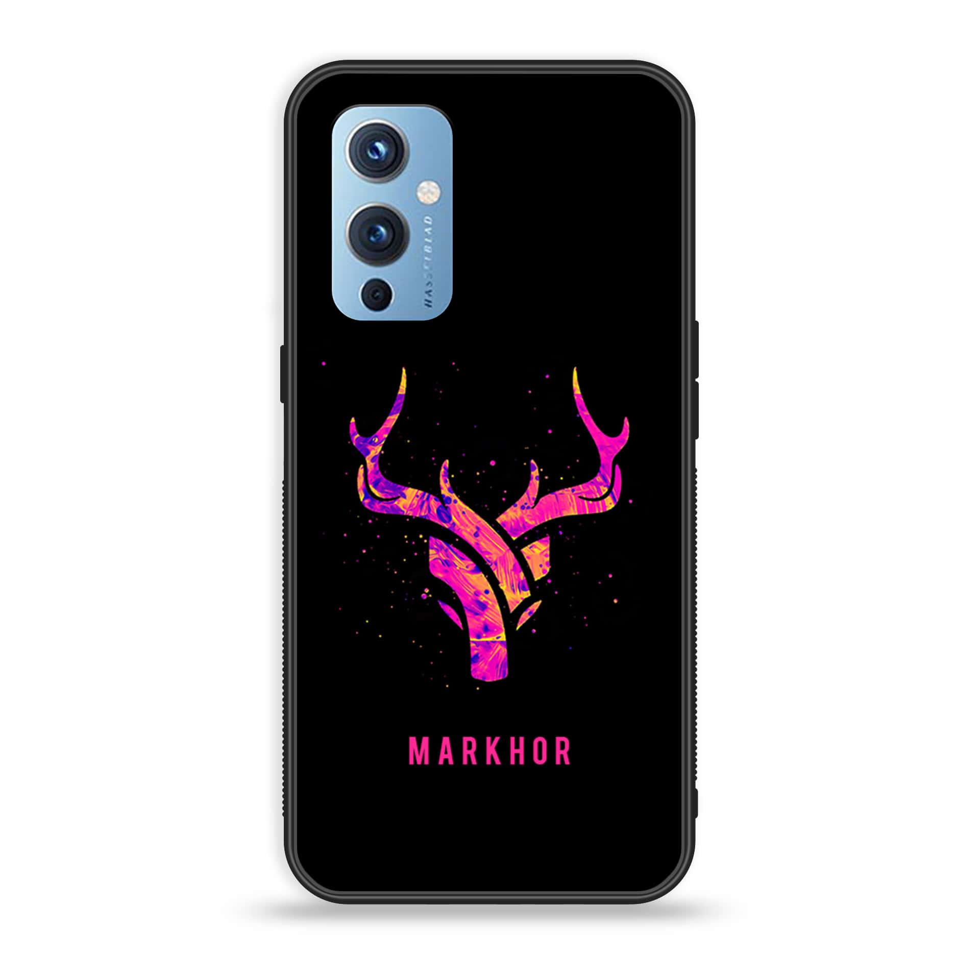 OnePlus 9- Markhor  Series - Premium Printed Glass soft Bumper shock Proof Case