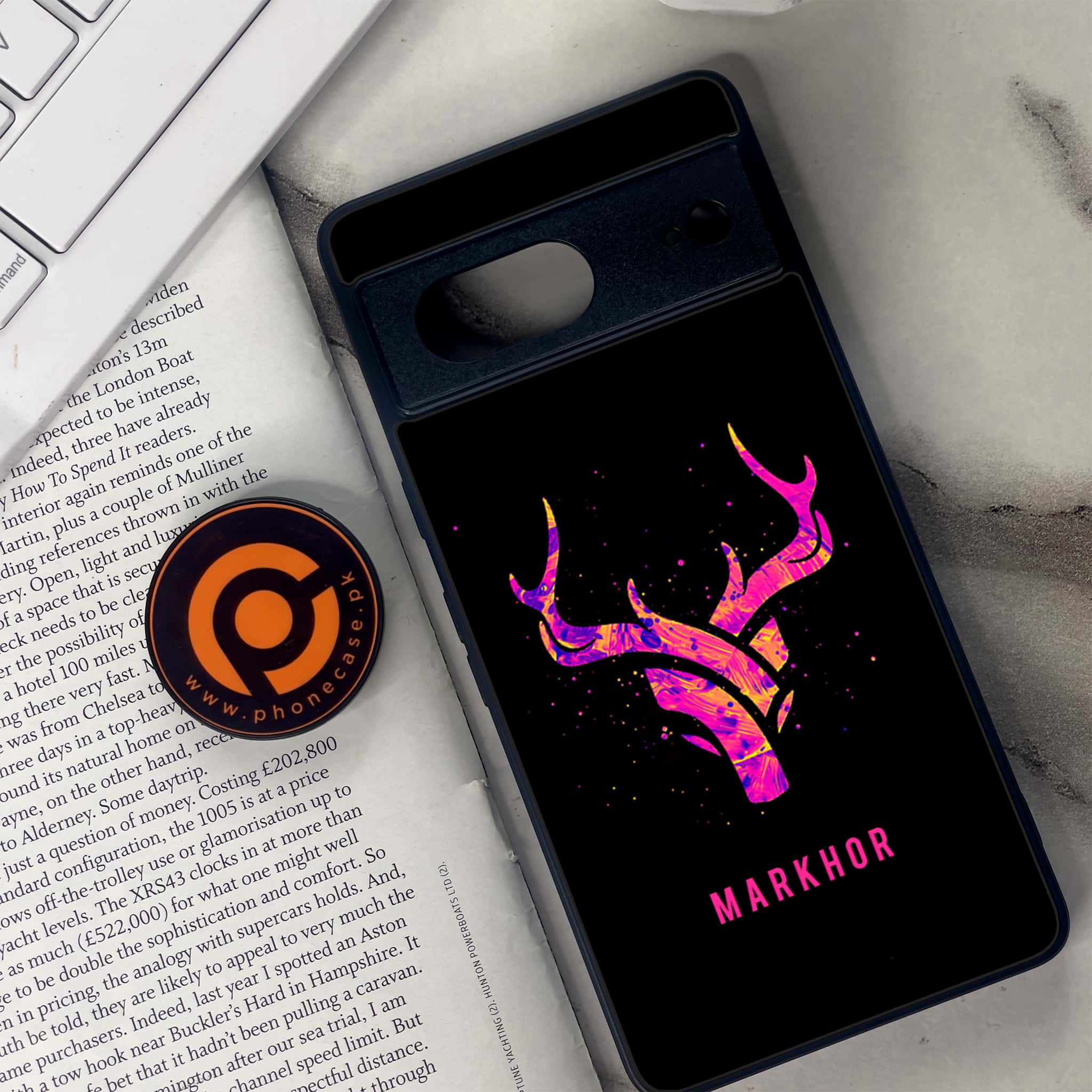 Google Pixel 7 - Markhor Series - Premium Metal Printed soft Bumper Shock Proof Case