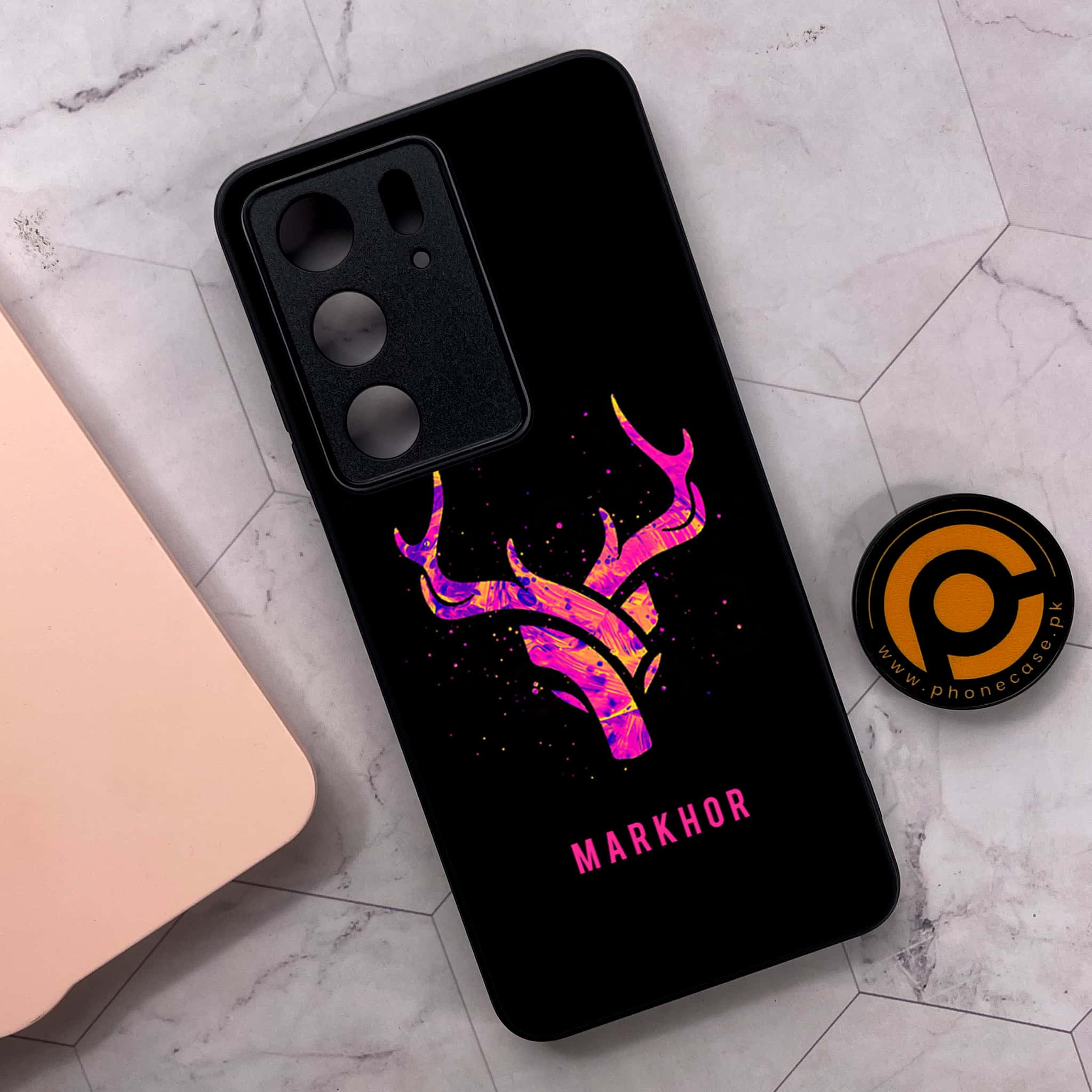 Realme C75x 4G - Markhor Series - Premium Metal Printed soft Bumper shock Proof Case