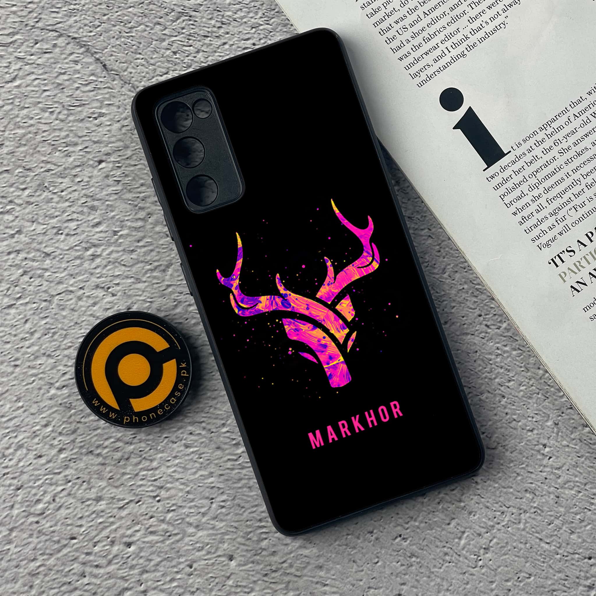 Galaxy S20 FE - Markhor Series - Premium Printed Glass soft Bumper shock Proof Case