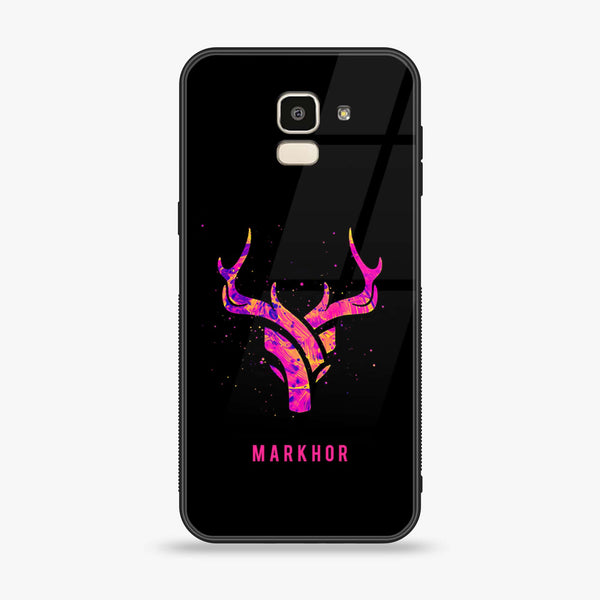 Samsung Galaxy J6 (2018) - Markhor Design 6- Premium Printed Glass soft Bumper shock Proof Case CS-7494