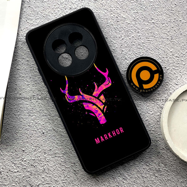 Realme 13 Plus - Markhor Design 6  - Premium Printed Glass soft Bumper shock Proof Case  CS-36251