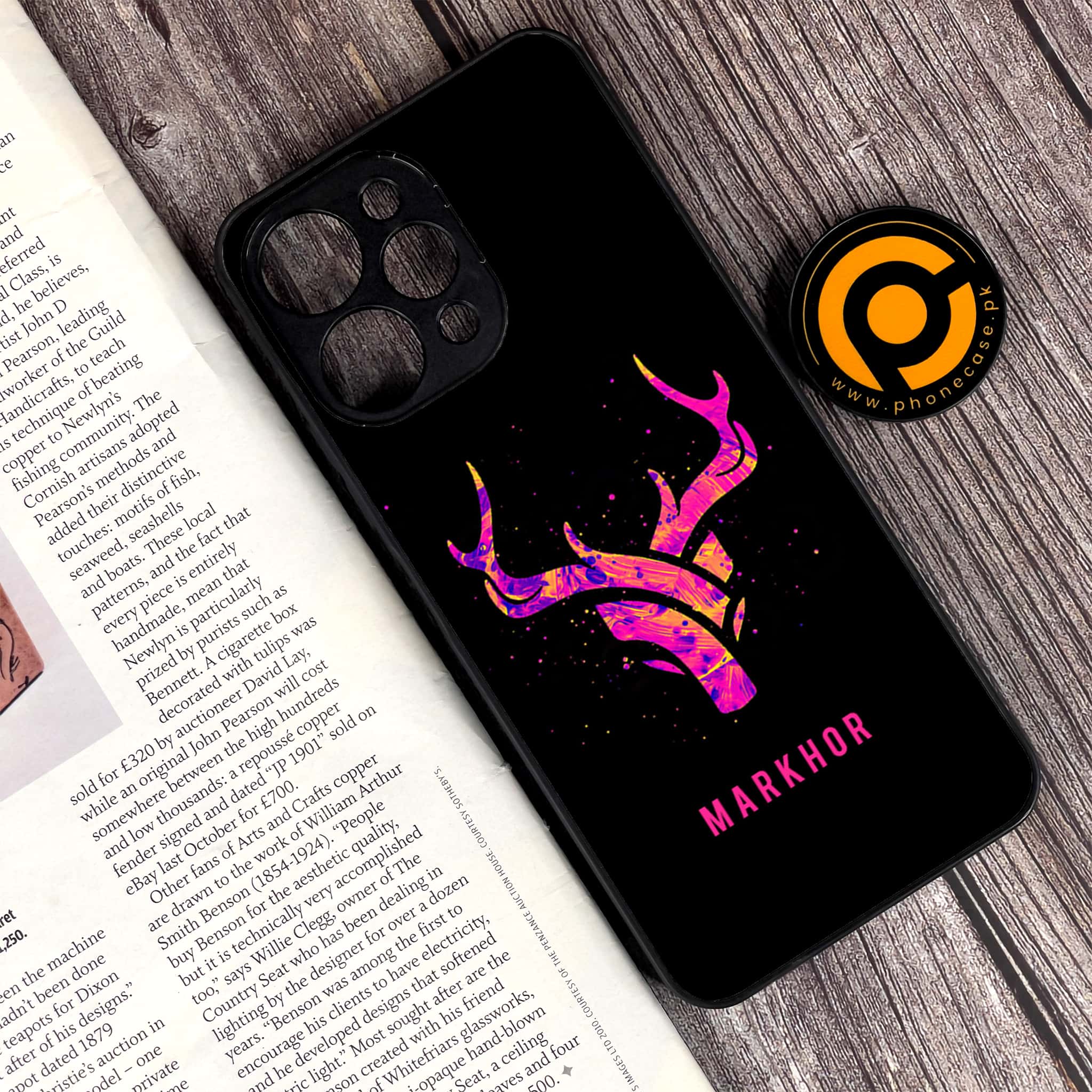 Xiaomi Redmi 12 - Markhor Series - Premium Printed Glass soft Bumper shock Proof Case
