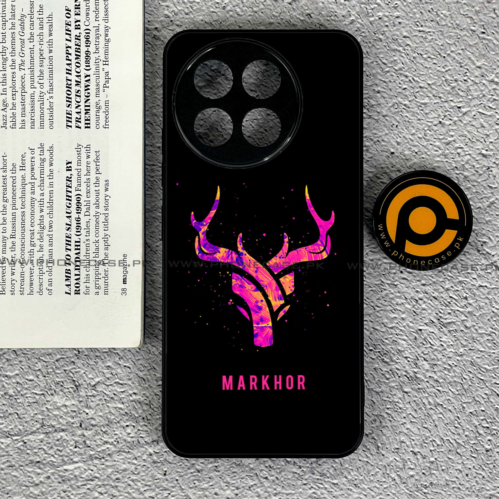 Tecno Spark 30 Pro - Markhor Series - Premium Printed Glass soft Bumper shock Proof Case