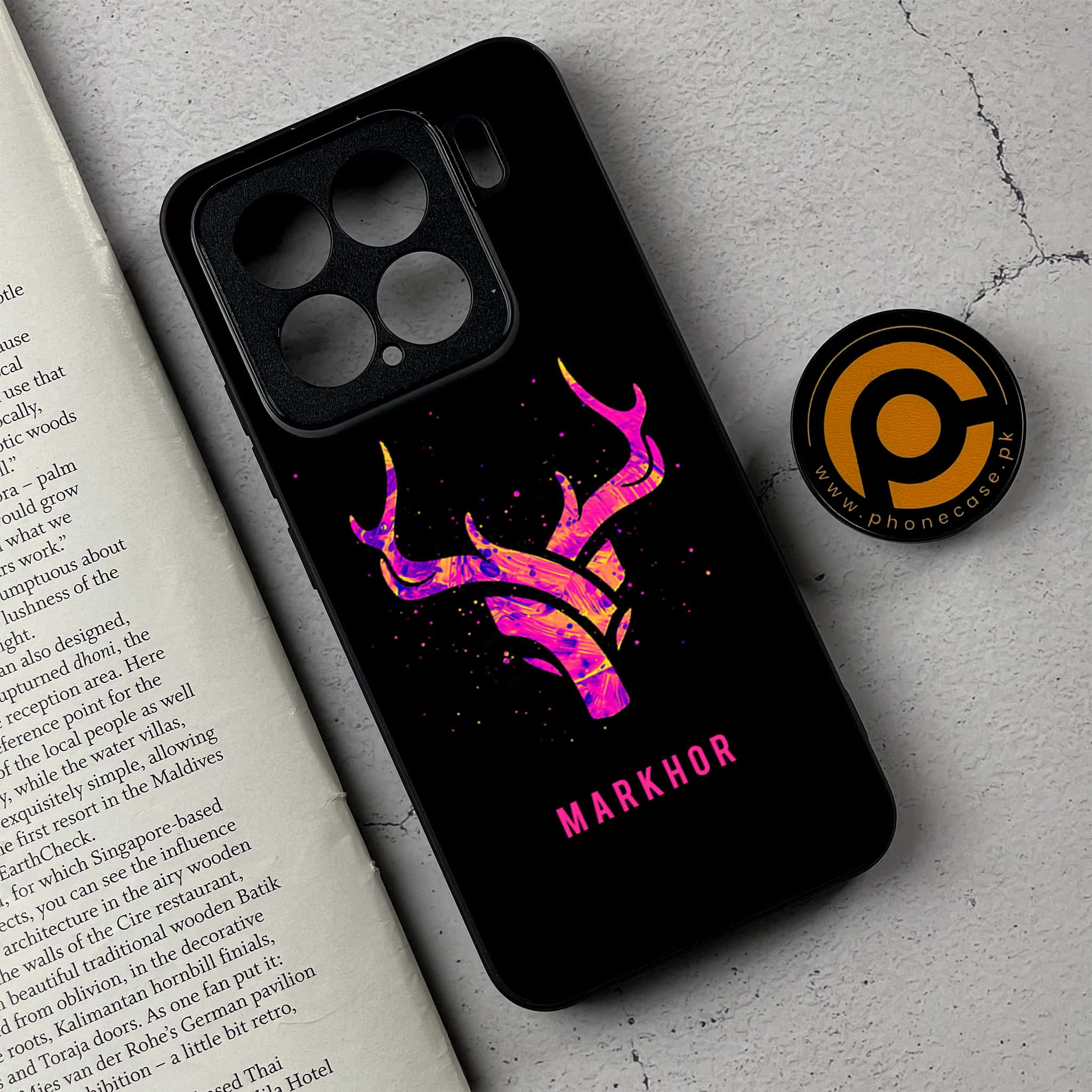 Xiaomi 15 - Markhor Series - Premium Metal Printed soft Bumper shock Proof Case