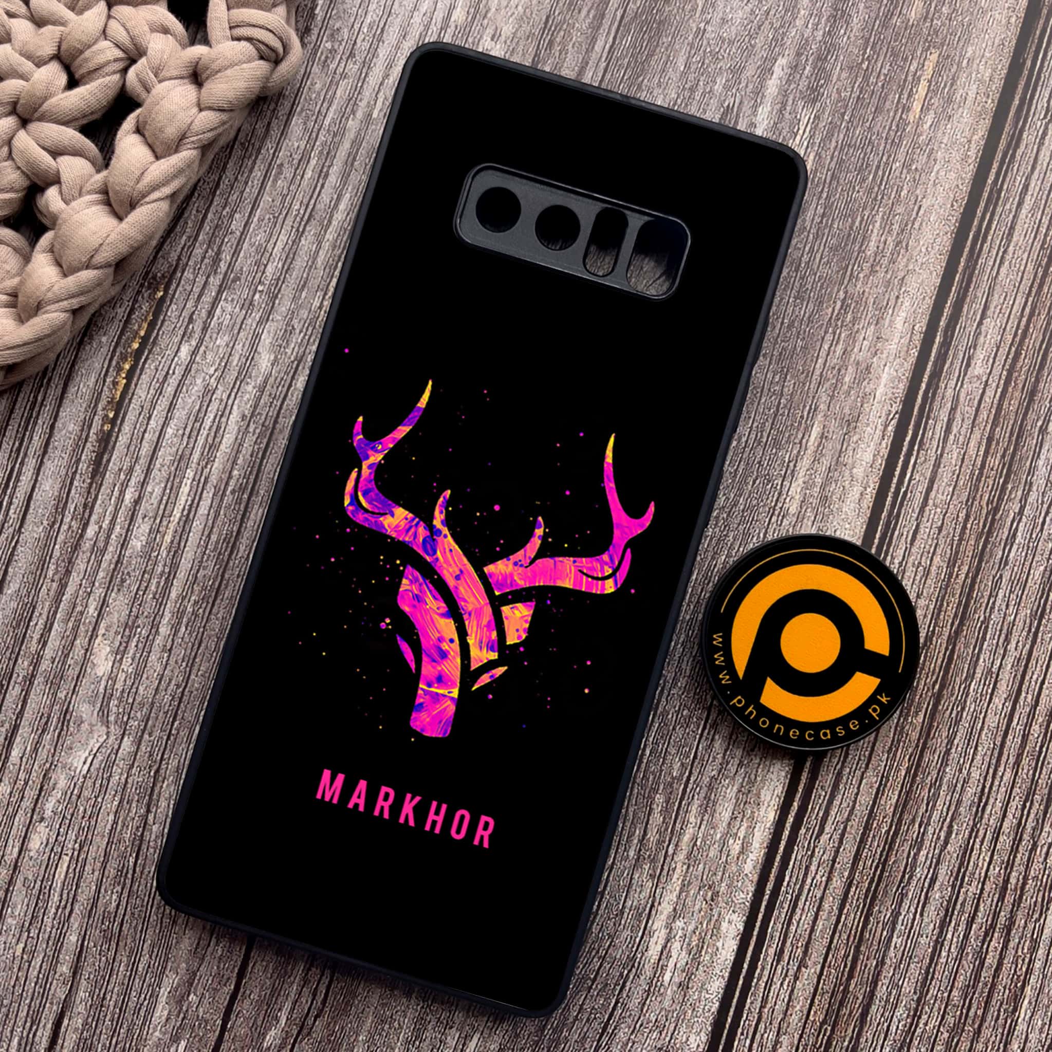 Samsung Galaxy Note 8 - Markhor Series - Premium Metal Printed soft Bumper shock Proof Case