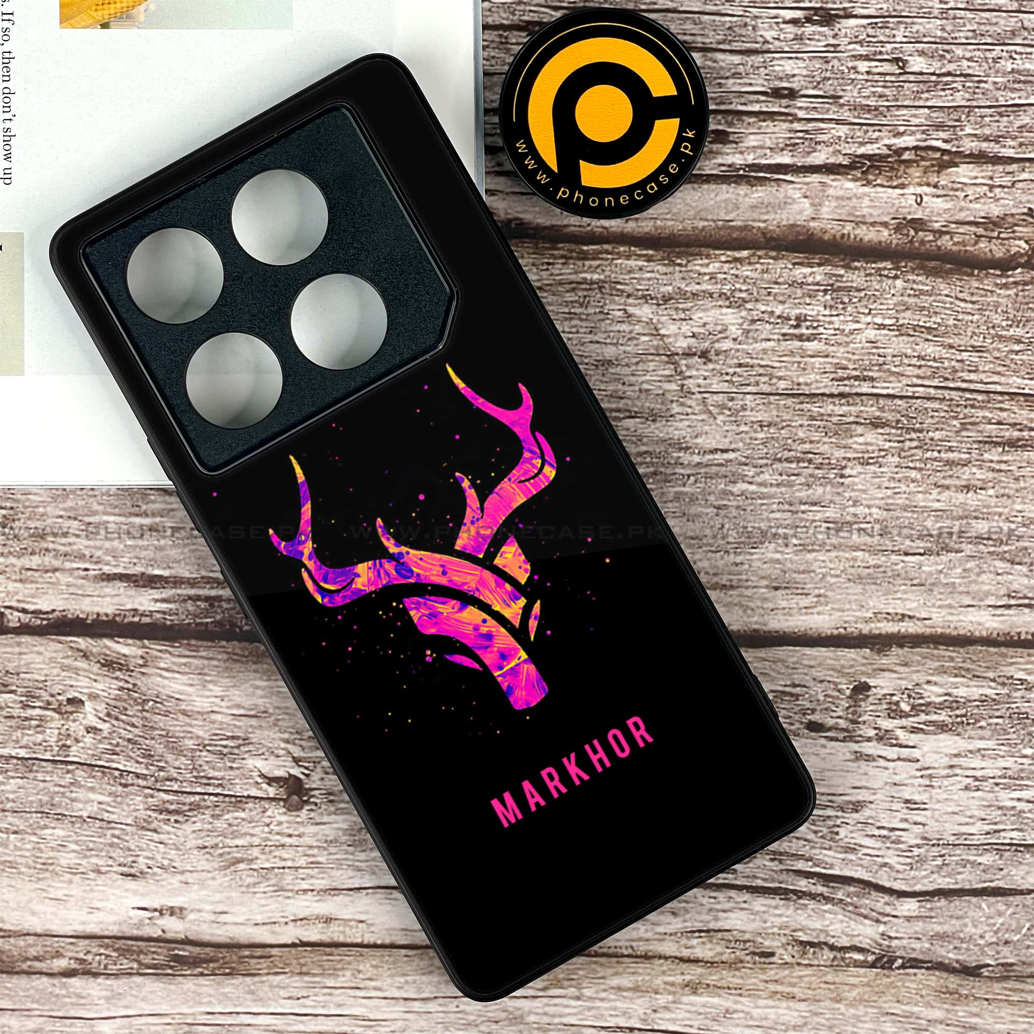 Infinix GT 20 Pro - Markhor Series - Premium Printed Glass soft Bumper shock Proof Case