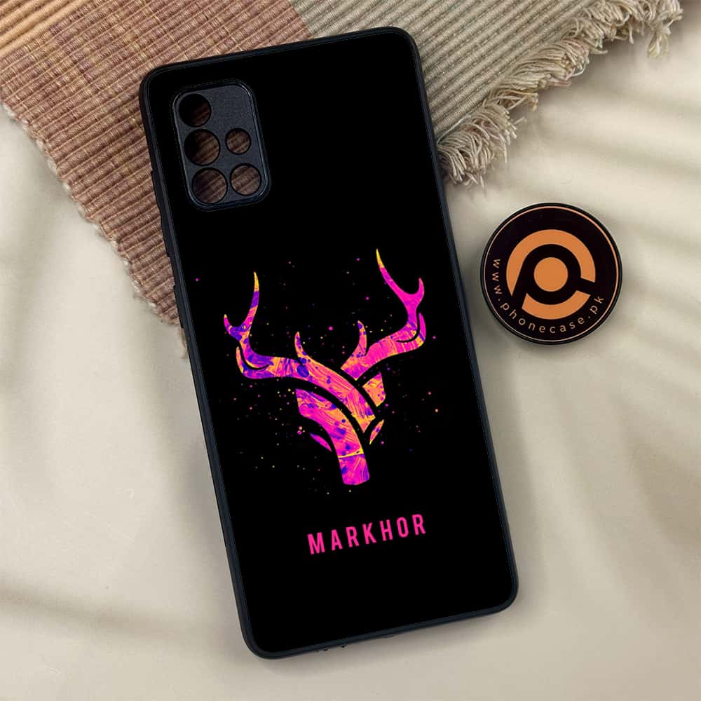 Samsung Galaxy A71 - Markhor Series - Premium Metal Printed soft Bumper shock Proof Case