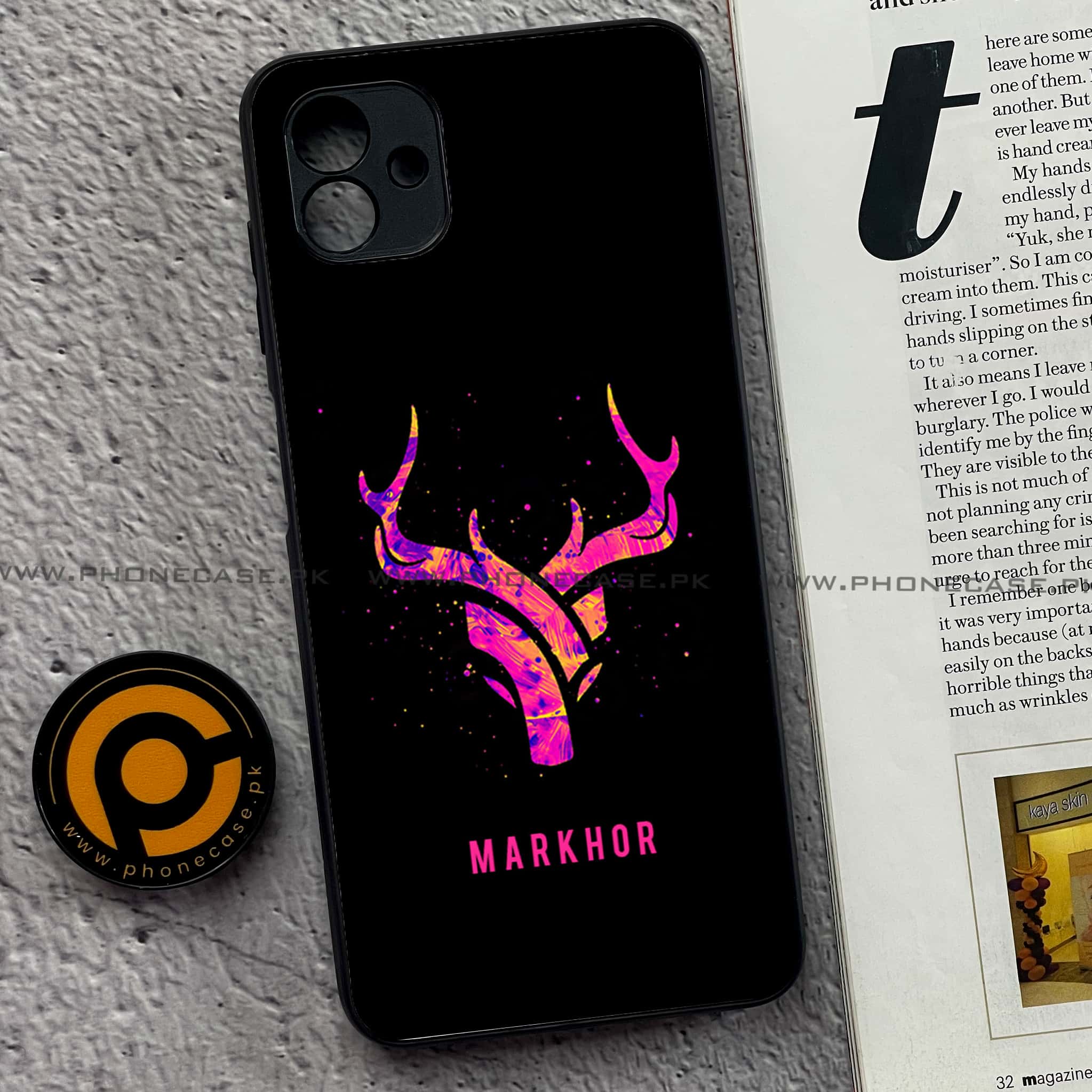 Samsung Galaxy A04 - Markhor Series - Premium Printed Glass soft Bumper shock Proof Case